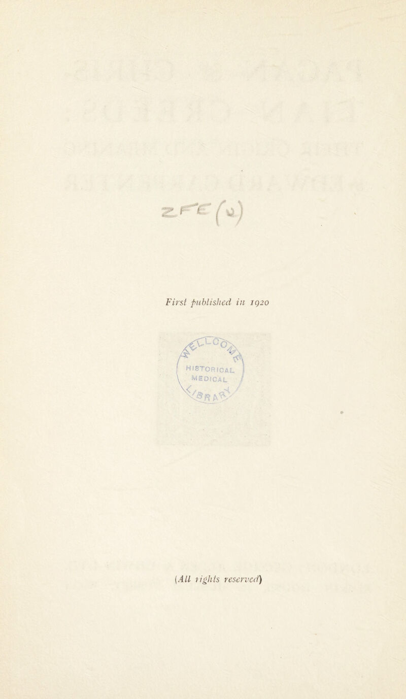 First published iu igzo [All fights reserved)