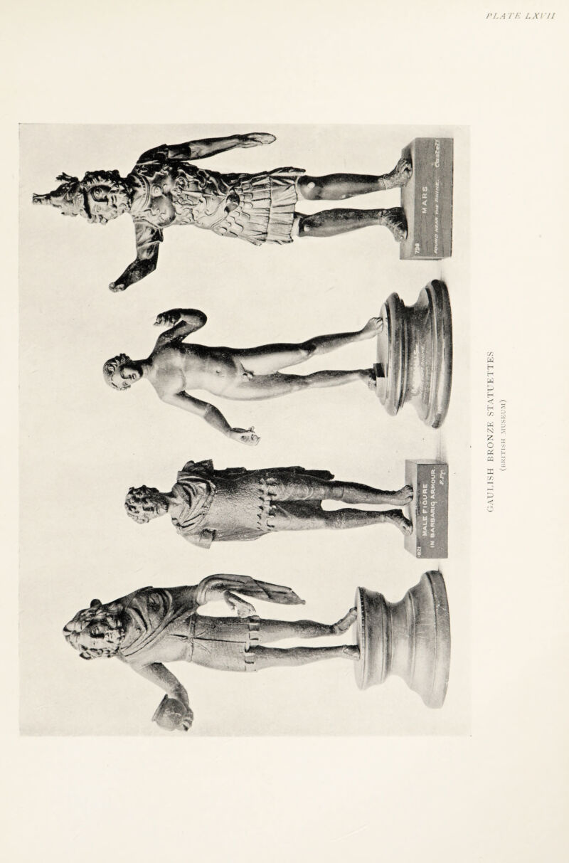 P LA TR LX\’II GAULISH BRONZE STATUETTES (BRITISH MUSEUM)