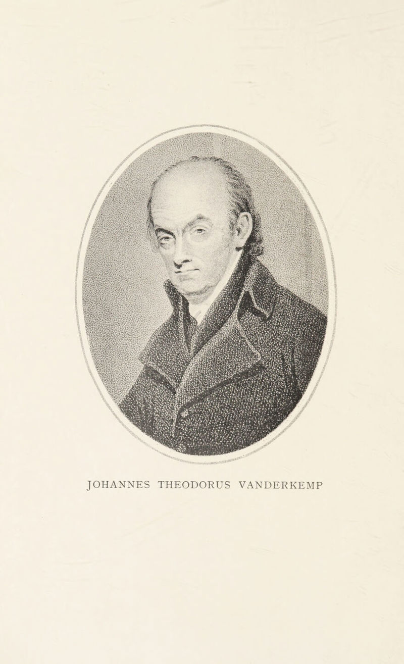 JOHANNES THEODORUS VANDERKEMP