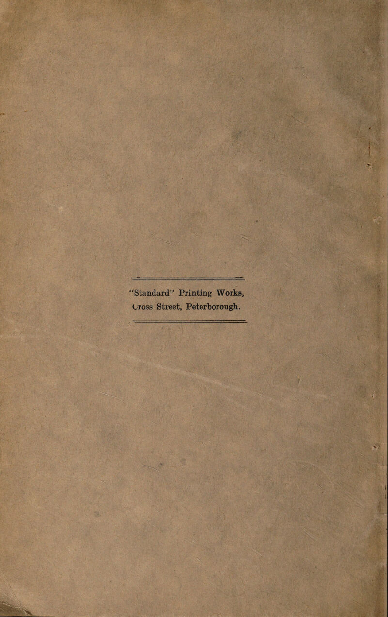 Standard” Printing Works, Cross Street, Peterborough.