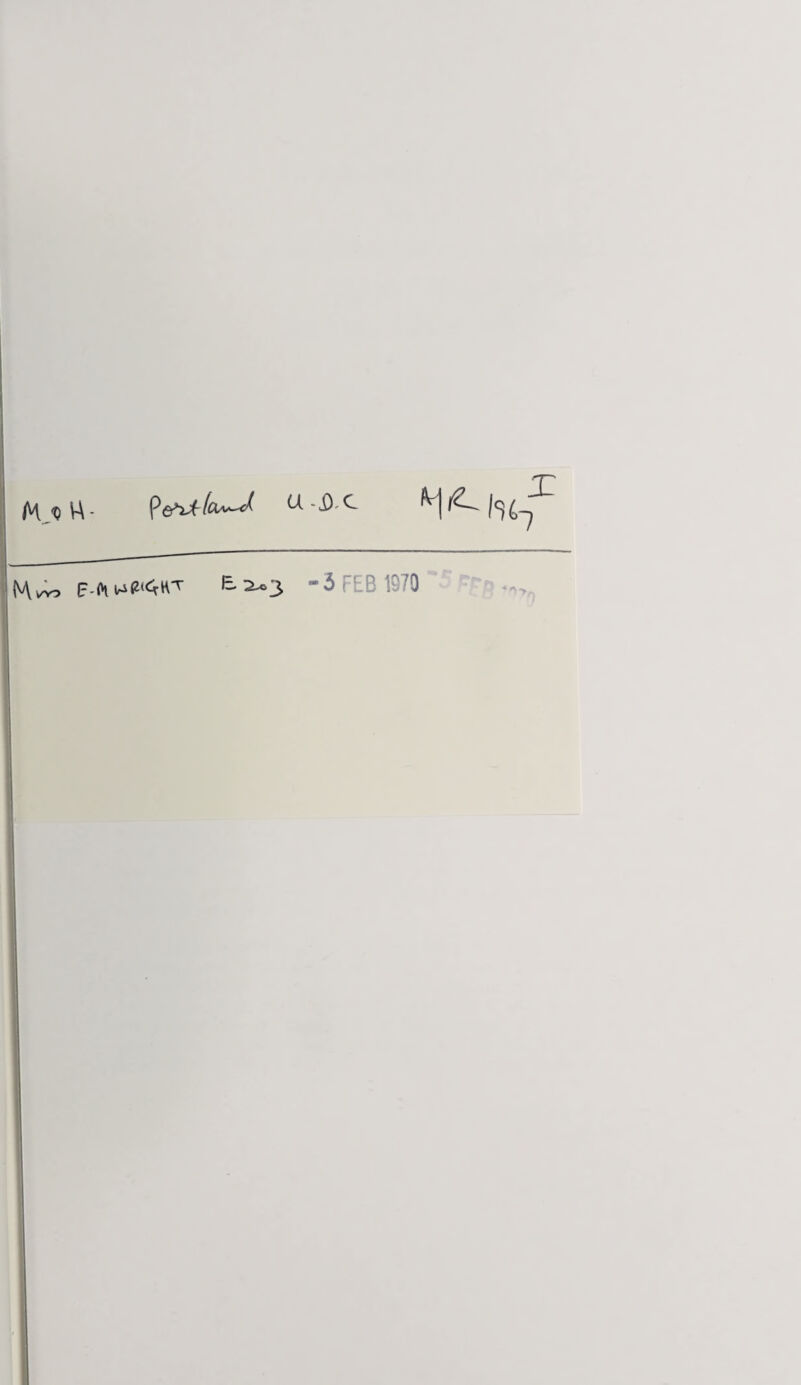 Hm e.2-«3 - 3 FEB 1970
