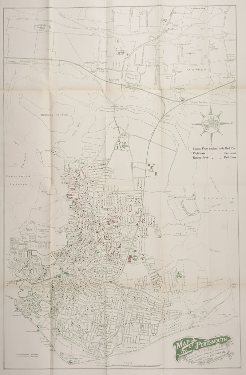 Pt^rbrook P/in WidUn Farm ^hyrlmdoy^n \C9ttmge Pauisgro'^ C Chalk Pit . w Church PORTSMOUTH WATCRWORKS (Alexandra Hospital F»rm Paulsgro'OeL *0 To Furtham mertm FARLINGTON ^Vj/rrunnj Drayton Manor Fariinyt inJIarah Coshanx >sham atotlol Farlingbon Race Courst HORSEA ISLAND y NORTH CMO marked with Red Dot „ „ Blue Cross „ Red Cross Sccirlet Fevei Diphtheria 'Enteric Fever GROUND Chemic^i tVorks Whai e Baffin* Football y GT\>\ind Tittmg JSasin .iggmg Basirt Length llSOfeeC NLockil SaJiii Steam Basin. □ODD □ □ ■03 S’ QQa criar ^cCiou* ^ Octmtal 900DS 'tABO ■aiton Nation FOOTBALL ^ SABRACAS o:# F FI C fiPi» 9 uahtebb C UMBEH LAND FORT I^rC*moutk Faroek tal ^Sftsu GaooHo AHO ^ Ootf LiNjfAt^y ^ puaLtc fcaws ufre r£Mms gmounojU , Tr&mways Pat f ways Soxith I^raae