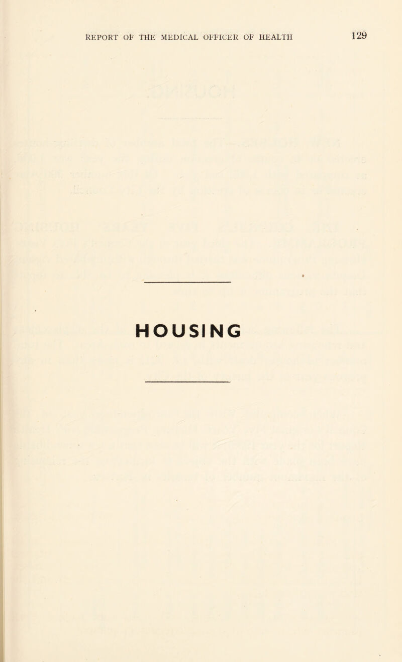 I * HOUSING