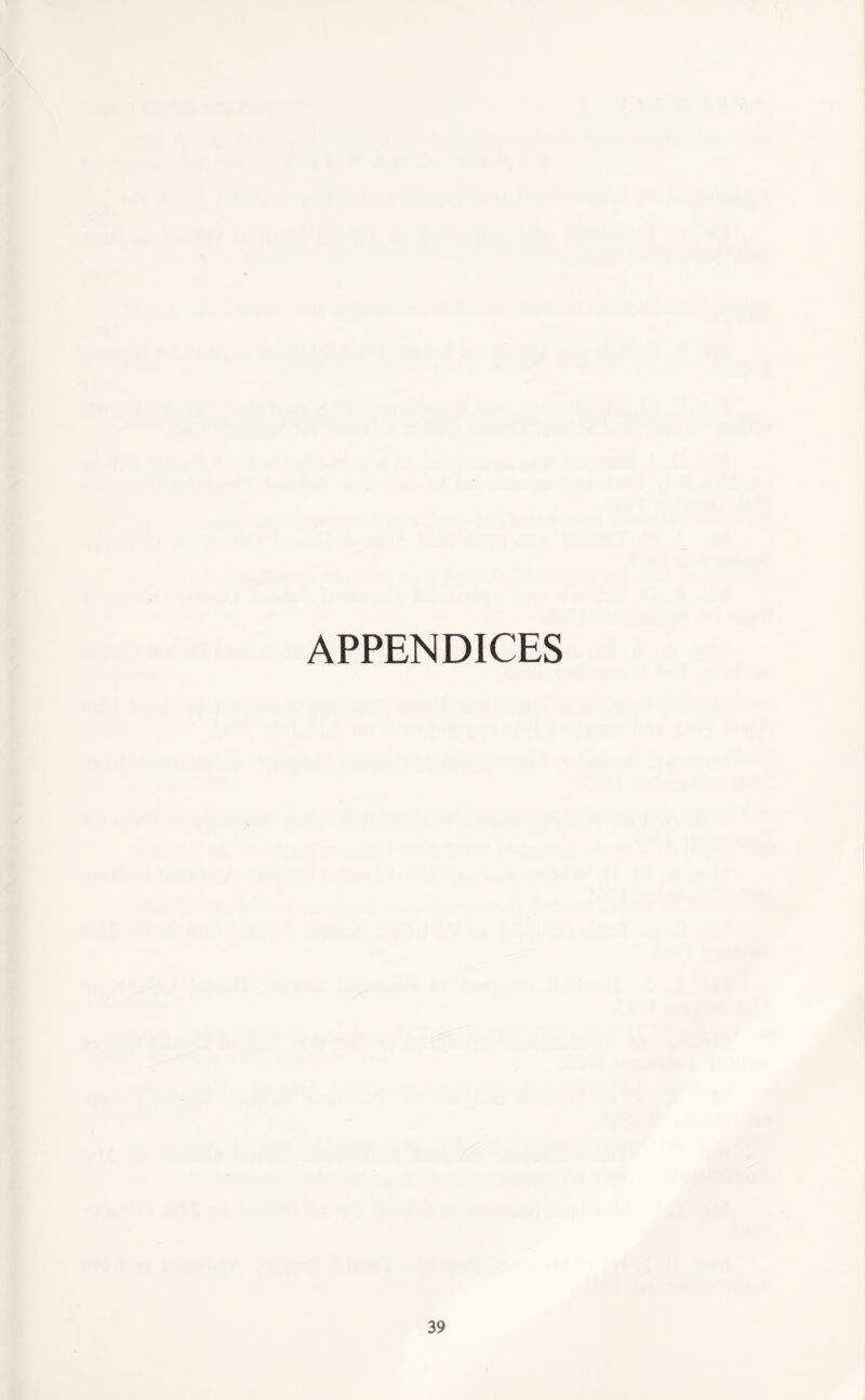 APPENDICES