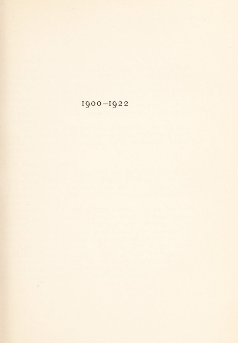 1900-1922