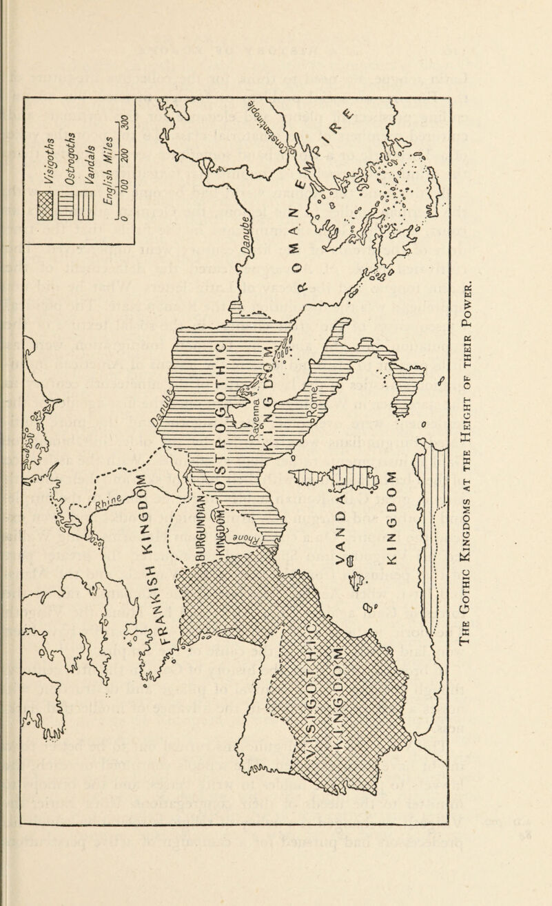 The Gothic Kingdoms at the Height of their Power.