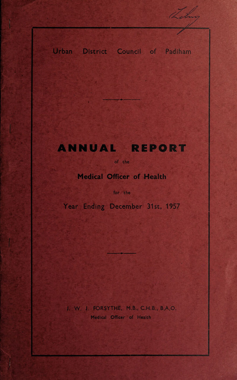 ' . • —v -i - - . ,• fj ■ , .1; J. - ^ ^ '“v ' • --■ ■■■.. Osh Urban District Council -V '• '7' & '•>r-•••••' ~ r * ~rvT'r SSS® V-*S^5ft£y ■ $•'<**■ S>; . ■ ’ > Vf% r»- ' I • ^ \ . - '. ** X ■ r c-’ - /*,*-. * • S ’. • Y,** CY , ££* EK ■ Y V i i.-r :.;. «S§h*7 Igj: ANN REPORT - . v«l3ai ' ■ 'VS of the ■ X -j-jfcft v.\v, •/ '• ' ^ • '•; •• * ■ ’ SV-- — Medical Officer of Health for the Year Ending December 31st, 1957 3o£ ' •$ ■3..T*. fc<£-. • ■A S, •.•■>•. _; ••* ■* life V „t2i. •. ■' * ‘v YY if',/-. .'Y >v., . t I ■ - v r., - , . , ,Y iK.v; -•* . -*•'-■ ■ < • :Y.: *, A.; ,'^v * ----- -Y: ' . ' *3L '•■• A* j fcw* '• • J. W. J. FORSYTHE, M.B., C.H.B., B.A.O. Medical Officer of Health ^ JL^ . 'W - 1 -• t ' -• ' .6 '_,Y' .. ’ V' ' A U. •*