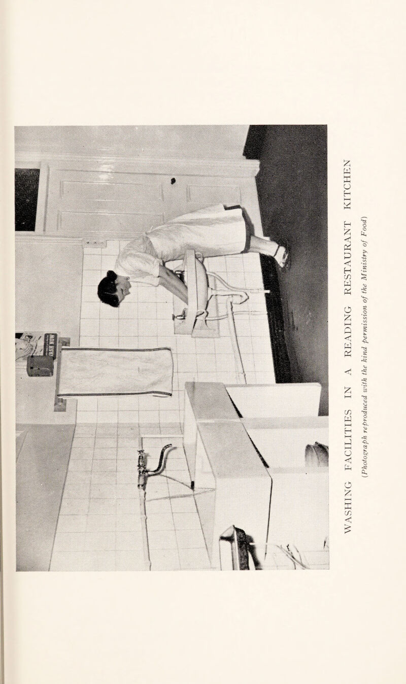 WASHING FACILITIES IN A READING RESTAURANT KITCHEN