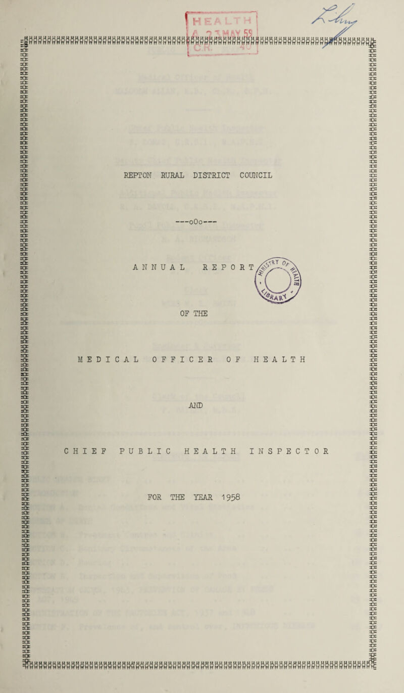 BBBBBBBfiBBBBBBBBBBflBBflBBBSBBBBBBBBBflBBBBflBBflBBBBBBflfiflBBBBBflBBB&BBBfiBBBBBBflBBBBBBBBBfiflBBBftBBBBBflBBBfiBBfiBBBBBfiBfiBBBBBBBBBBBBBfiBBfifififlBB ' KEPTON RURAL DISTRICT COUNCIL -0O0- ANNUAL REPORT OF THE MEDICAL OFFICER OF HEALTH AND CHIEF PUBLIC HEALTH INSPECTOR FOR THE YEAR 1958 ’SBBBBflftBBBBfiflBflBBBfiBflBBflBBflBBBBBBBBBBBBBfiRfiBBBRftBRBBBBBRBflSBBBBfiBBBflBBBBBS wfWBBflflBflflflBBBflBBBBBBBBBflBBBfiBfiBflBfiBflBBfiBflBBBBBfiBflBflflfiflBflBflBBBflBflBBBflflfiBflfiBBfiBflflBBflBBBBflBfifiBflflflflflflBaflBBBBflBBBBflBBBflBBBflfiflBfiBBflflflBBBBBfl