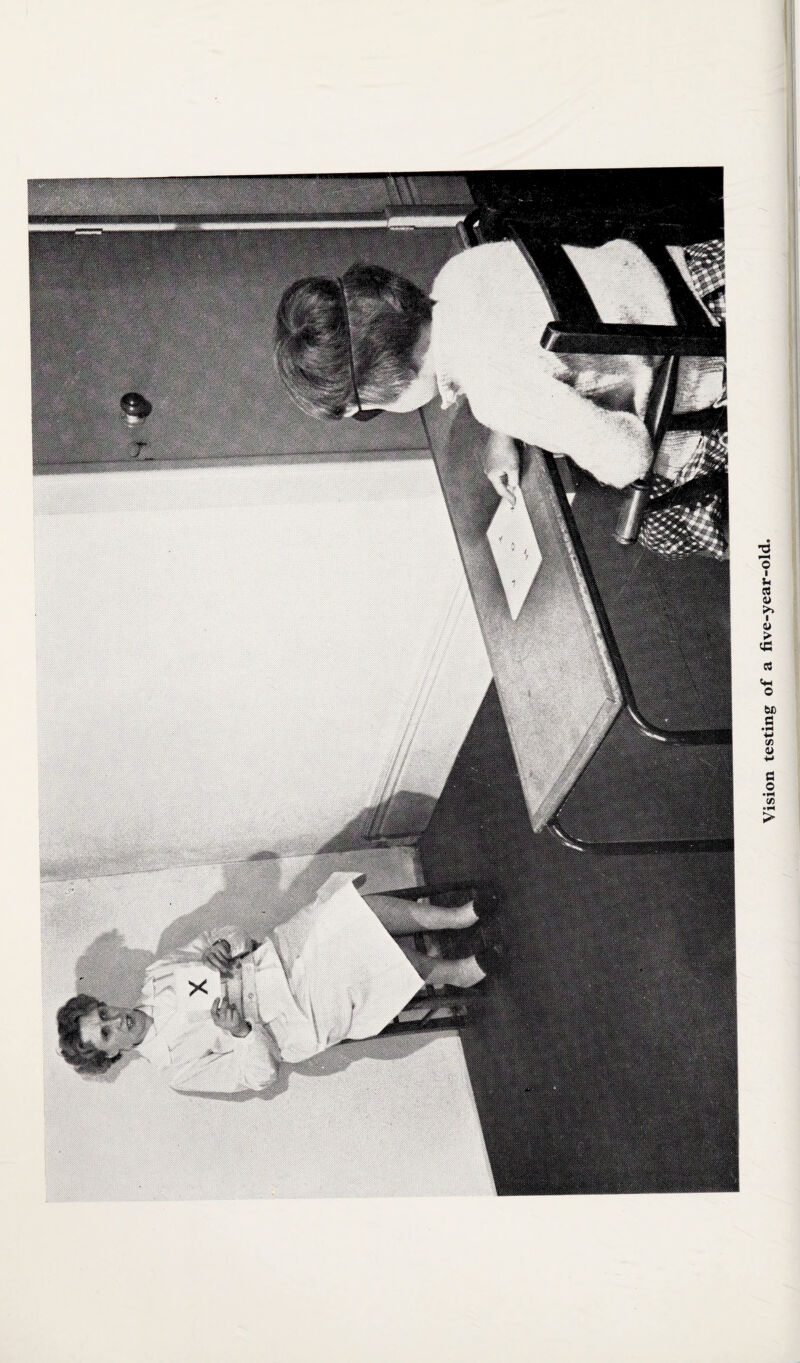 Vision testing of a five-year-old