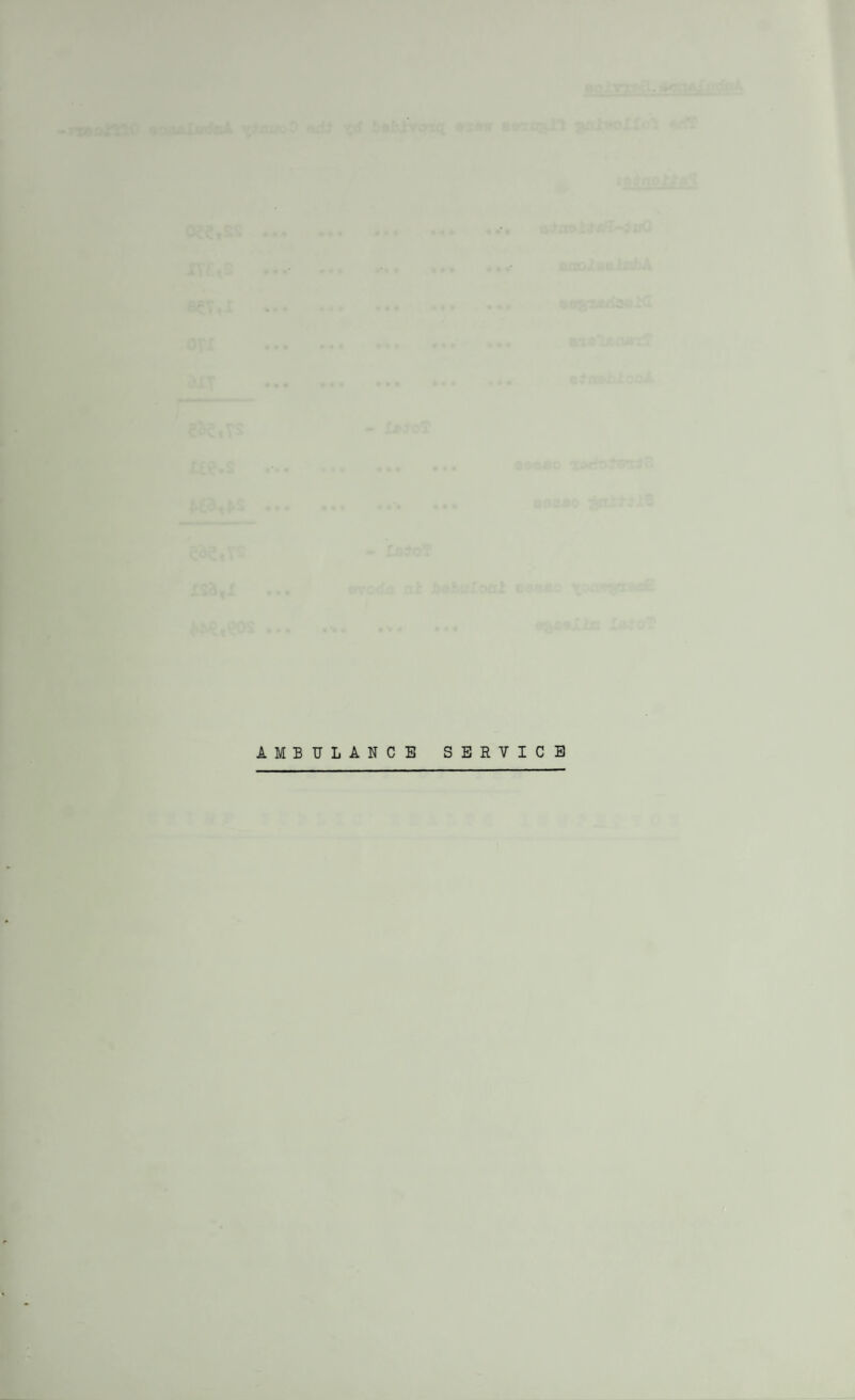 AMBULANCE SERVICE