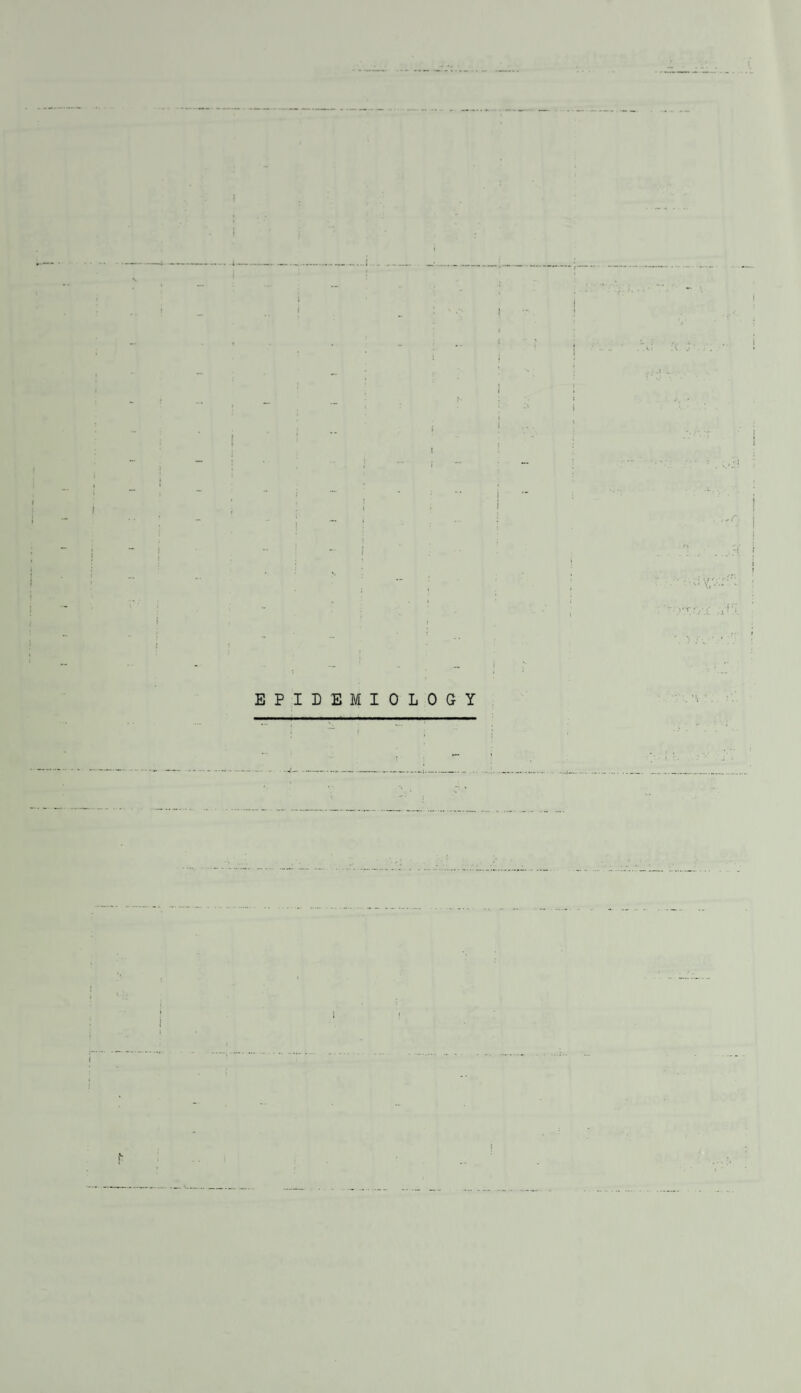 j EPIDEMIOLOGY