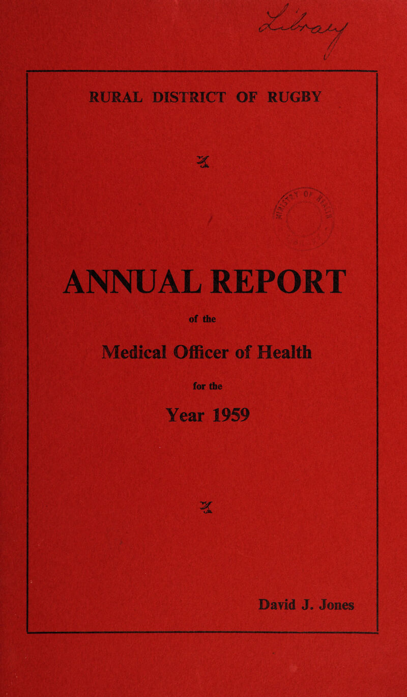 m Medical Officer of Health for the Year 1959