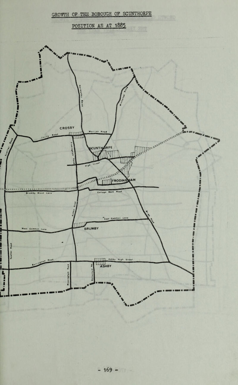 POSITION AS AT 1885 CROSBY FRODIN Cell*u« brumby A*hb), High Str*«1 An i i i i i n i i 11 n i hi i n 111 iinnimi i Brumby Wood Lint W»i| Common t«n« Rc»«> ASHBY \