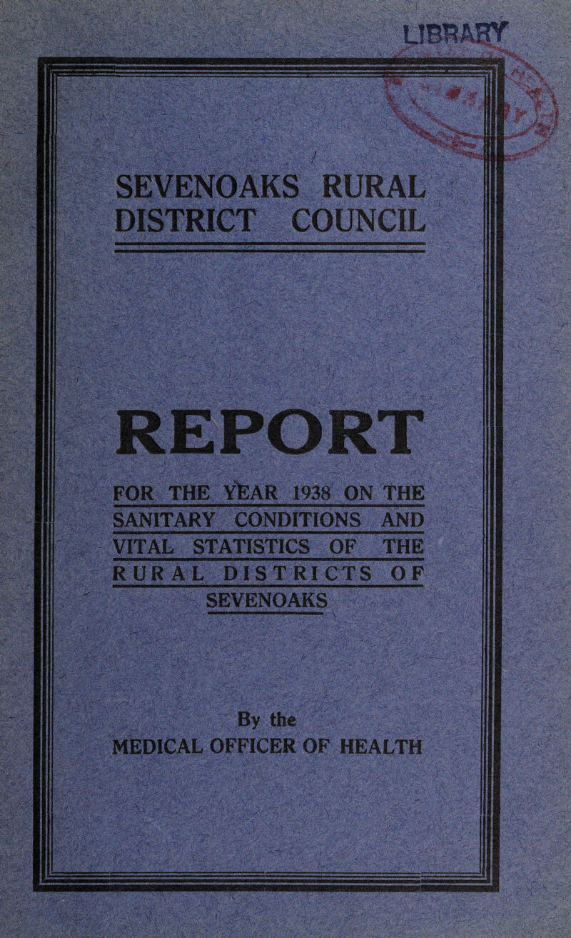 SANITARY CONDITIONS VITAL STATISTICS OF R UR AL DIST RI CTS OF 7,