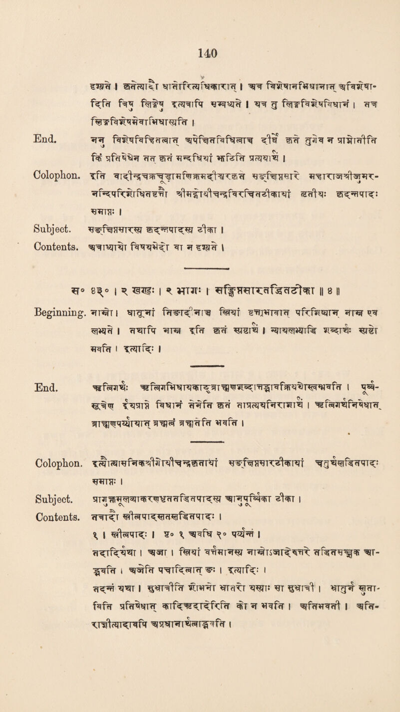 13SH 1 SiHHIT§J HTHTfrHjfHliTTTH I ^ fH^lTHfaSTHTer ^fqsfqr- f^feT flj fwj T^lfq | HH g f^npfw^qf^yTH | H^f End. hh ^qf^HfqfH^TW ith gni h sTifrefi-fH f¥ qffTqHH HH lief Hff^fH SajHl*! I Colophon. Tfw wf%?WT H^TTT^bsfHT- Hf^qfwfyrriHT ®?rfa: S^rUTT^: HHTS: I Subject. wfoHHTW li^rTqr^ I Contents, qpf renin fwre^T ht h i j s> *§Hf: j Wj[i | srfj TOT^cTftcT^T || 8 || Beginning, ht^t i HT<prf f^ref ittjhthth qfrfkqjrH htht qi hi^h i H^rfq hthi xfrf ijef i sgrHHwfe ?resro* ^rtr HlfeT I W^: t End. i q*q- HHfn lief HTqoqHfHTTWTH I iT'U^rq^rHreT ww wuhTh nifer i Colophon. wfWHHTTsfarTHT ^g^f^cRT^: HHTTi: I Subject. qTH^^TWHHf^erq^ sW I Contents. ?rt^t ^ft*rqT^TH^f%HqT^: i ^ I ^Wtt^ I s® ^ q^Hr i H^Tf^i*?T I ^imj I %HT HT^TS^Tt^T HT^cTHf^ ^f- i q^Tf^HTier i ^irf^ i cI^HT W I ^THHr HTrlTT WT* HT IhM | Hr?f5T ^HT- fqfrr sfeTWeT m H HlfeT I I ^fw- KTWt<HT^Tlfq I