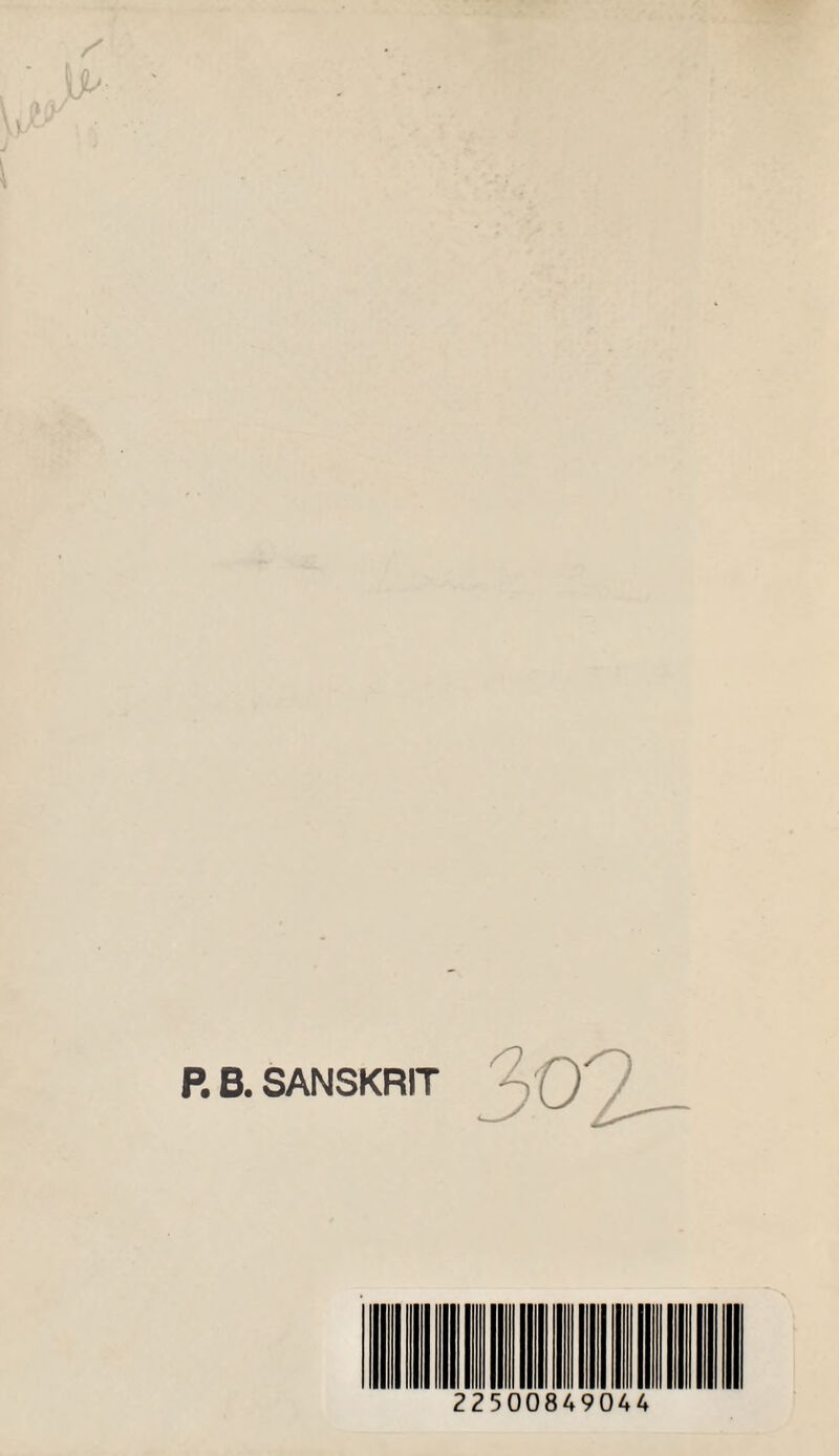 P. B. SANSKRIT