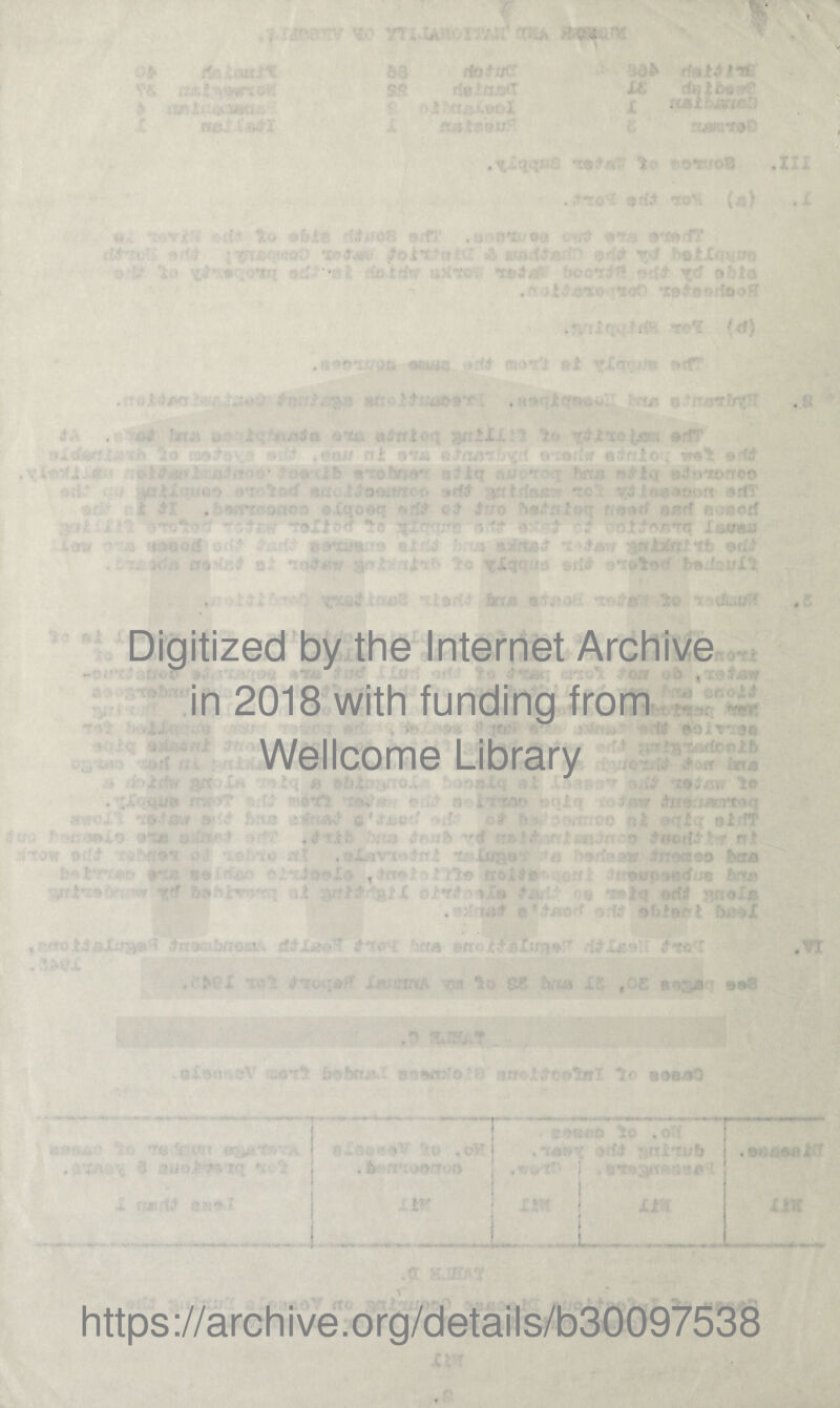 Digitized by the Internet Archive * in 2018 with funding from Wellcome Library 4 https://archive.org/details/b30097538