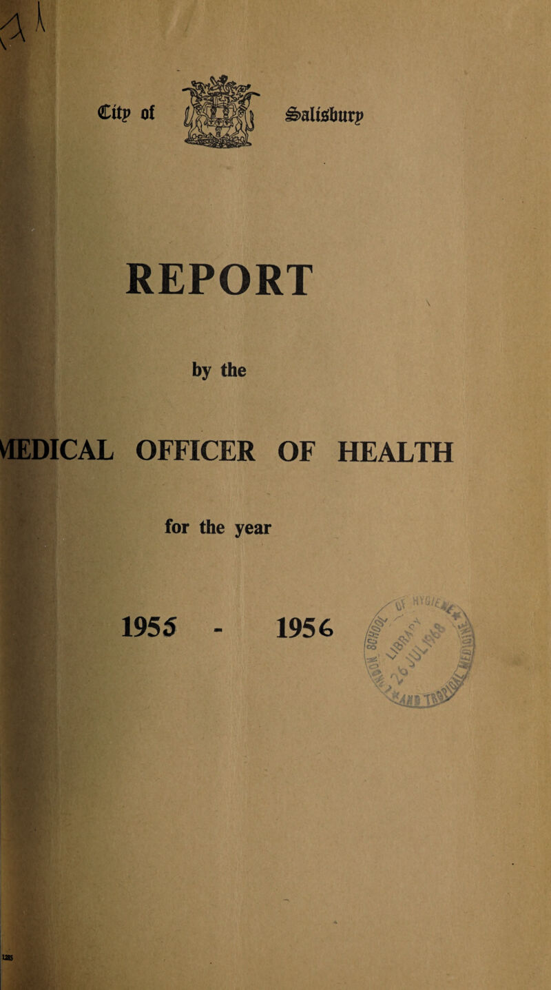 REPORT by the \ MEDICAL OFFICER OF HEALTH for the year a UB