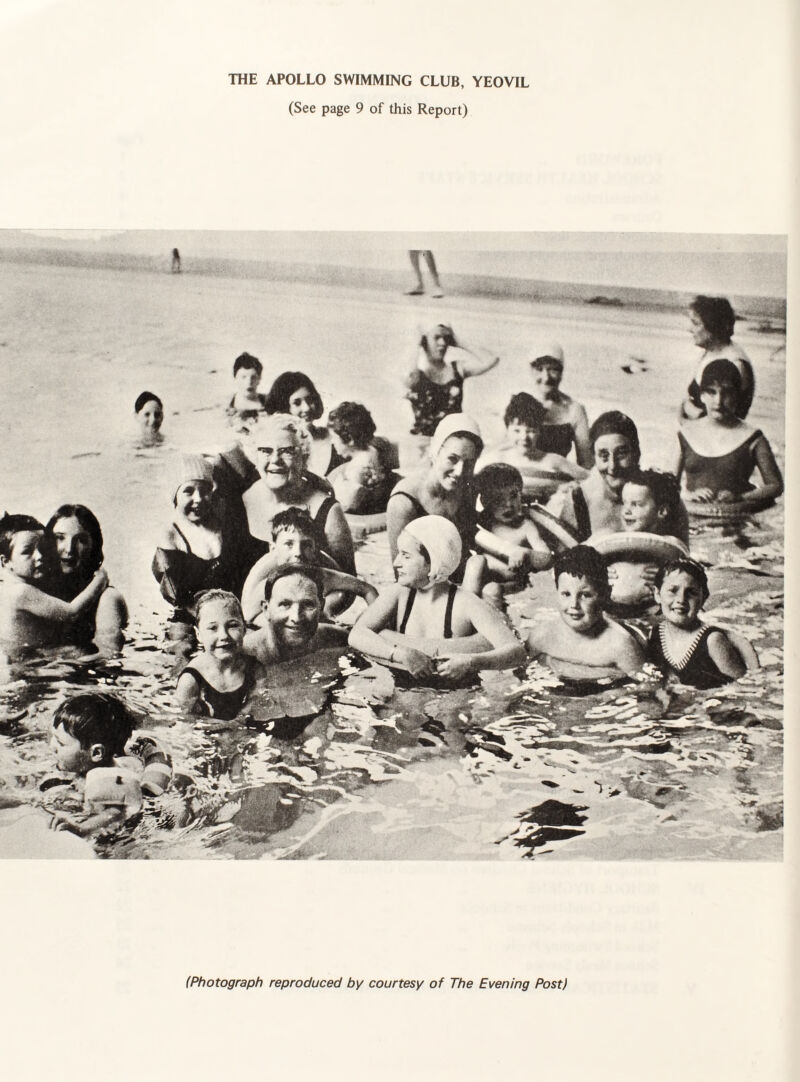 THE APOLLO SWIMMING CLUB, YEOVIL (See page 9 of this Report) (Photograph reproduced by courtesy of The Evening Post) IVV