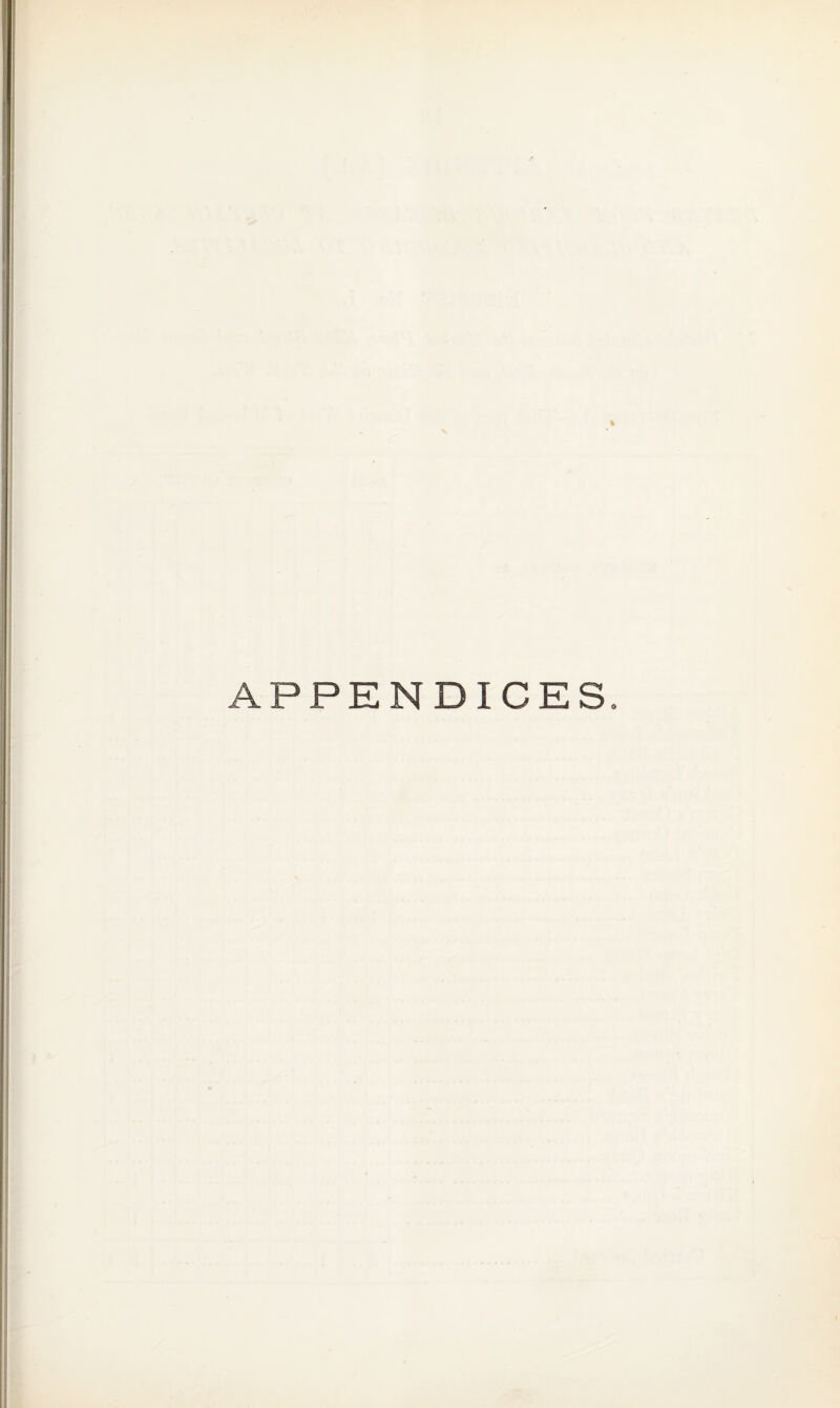 APPENDICES