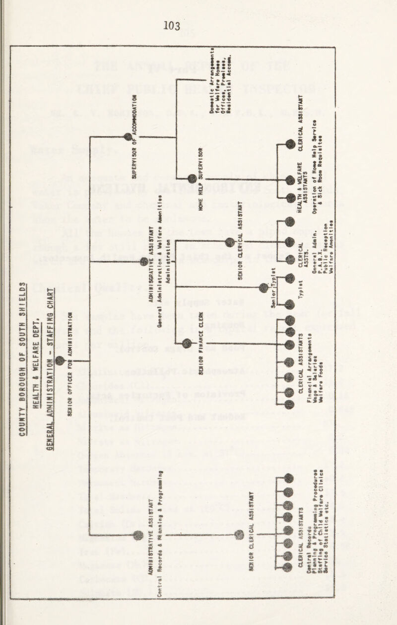 COUNTY BOROUGH OF SOOTH SHtElDS HEALTH & WELFARE DEPT. GENERAL ADMINISTRATION - STAFFING CHART ! •- I