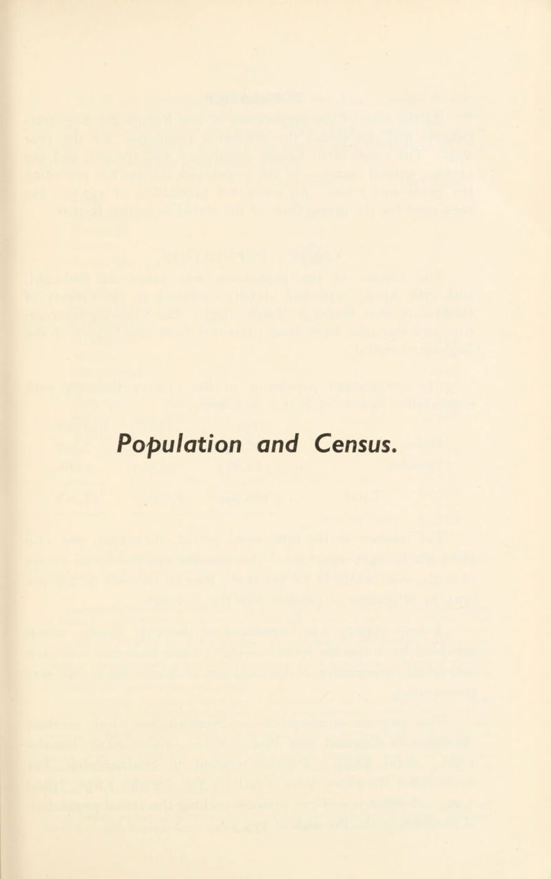 Population and Census.