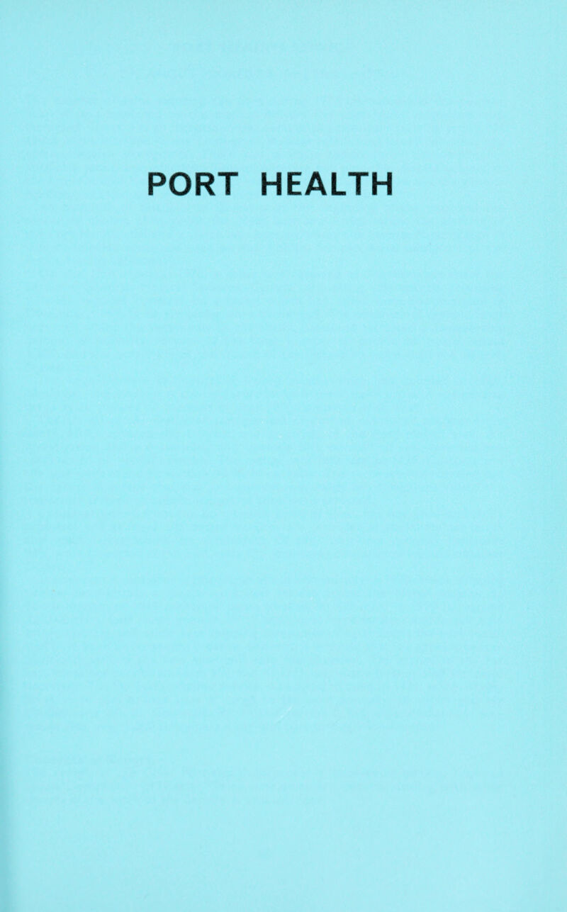 PORT HEALTH