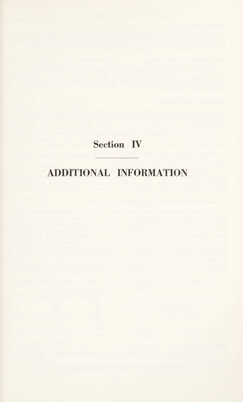 ADDITIONAL INFORMATION