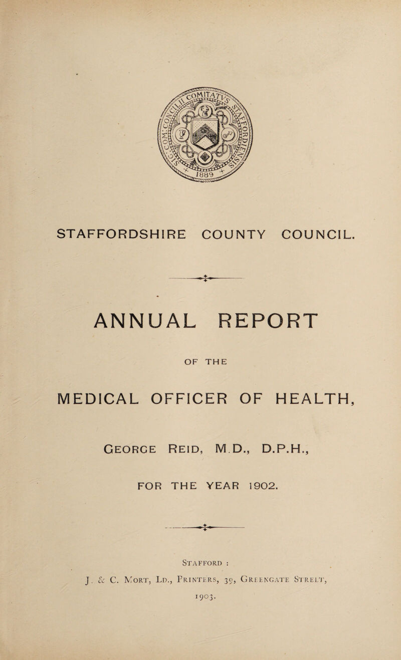 Vll. Smethwick—continued. Page. Low death-rate in ... 13 Phthisis in ... 61 Scarlet fever in. ... 40 Small-pox in ... 30 Smoke nuisances ... 114 Stafford— Diphtheria and antitoxin treat¬ ment ... ... ... ••• 4-8 Factories and workshops, In¬ spection of, in... ... ... 110 House drainage in . 91 Low birth-rate in . 11 Stafford (Rural)— Isolation of infectious cases in 71 Stoke-on-Trent— Bye-laws as to new buildings... 114 Dairies, cowsheds, &cM in 104 Diphtheria and antitoxin treat- ment ... ... 48 Enteric fever in ... . 54 Factories and workshops, In- spection of, in... 110 House drainage in 92 Infant mortality in . 19 Low death-rate in 13 Measles in 38 Mortuary, Provision of, recoin- mended .. ... . 113 Overcrowding at the joint isola- tion hospital at Bucknall 68 Phthisis in 61 Ref use rem o val in 88 Slaughter-houses in 100 Smoke nuisance in 114 Zymotic death-rate in ... 27 Stoke-on-Trent (Rural) — Acts adopted . 115 Page Stone (Rural)— Sewage disposal in ... ... 95 Water-supply of Rough Close. 99 Table— Showing comparative birth¬ rates, 1889-1902 ... ... 11 Showing comparative general zymotic mortality, 1889-1902 26 Showing death-rates from diph¬ theria and membranous croup, 1889-1902 ... ... 45 Showing death - rates from measles, 1889-1902 ... ... 34 Showing death-rates from scar¬ let fever, 1889-1902 . 39 Showing death - rates from whooping cough, 1889-1902... 50 Showing death-rates in urban and rural districts, 1889-1902 12 Showing diarrhoea death-rates, 1889-1902 . 56 Showing enteric fever death- rates, 1889-1902 ... ... 50 Showing high death-rate dis¬ tricts ... ... ••• ••• 12 Showing high infant mortality towns ... . 14- Showing population in urban and rural districts . 10 Showing rates of infant mortality ingroups of towns in Stafford¬ shire, 1881-1902 ... 22, 24 Showing working of bacterio¬ logical examination scheme.. 7 Tables, General . 116—152 Showing infectious cases noti¬ fied and isolated in hospital in 1902 ... ... . . 126 140 Showing summary of Sanitary Inspector’s work in 1902 141—152 Showing vital statistics for 1902 116—125 Stone— Excrement and refuse removal in ... .. ... ... 89 Factories and workshops, In¬ spection of, in... .Ill High death-rate in ... 12—13 Isolation of infectious cases in 68 Tamworth— Isolation hospital accommoda¬ tion in ... ... ... ... 68 Scarlet fever, Isolation of cases of .41 Sewerage and sewage disposal at ... ... ••• ••• 92