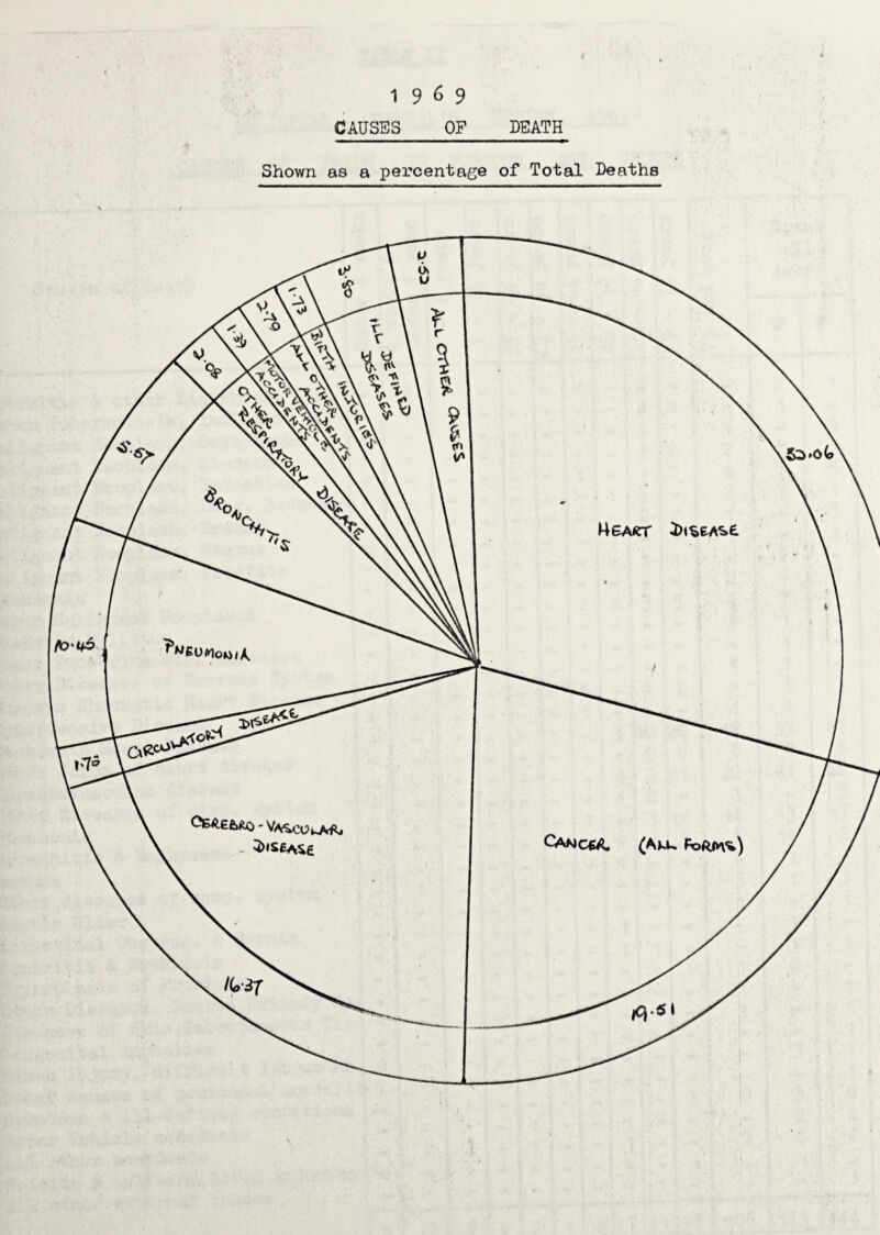 CAUSES OF DEATH Shown as a percentage of Total Deaths