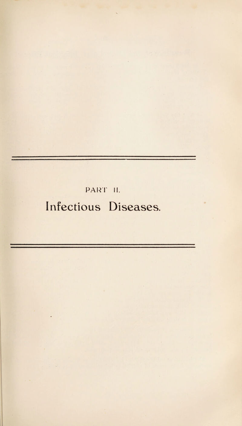 PARI' II. Infectious Diseases.