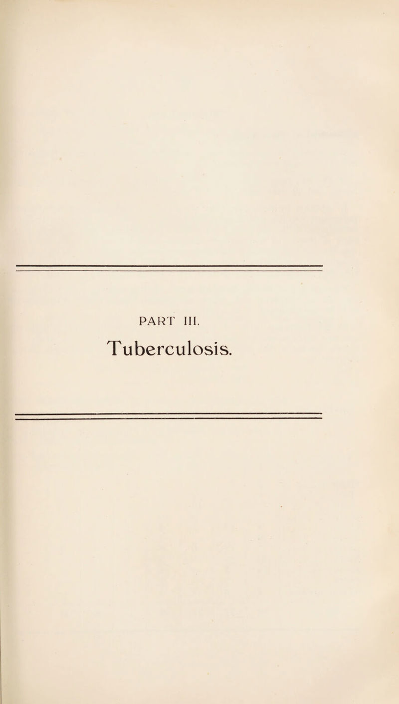 Tuberculosis.