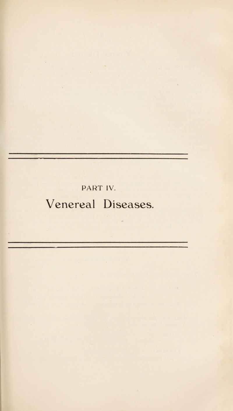 Venereal Diseases.
