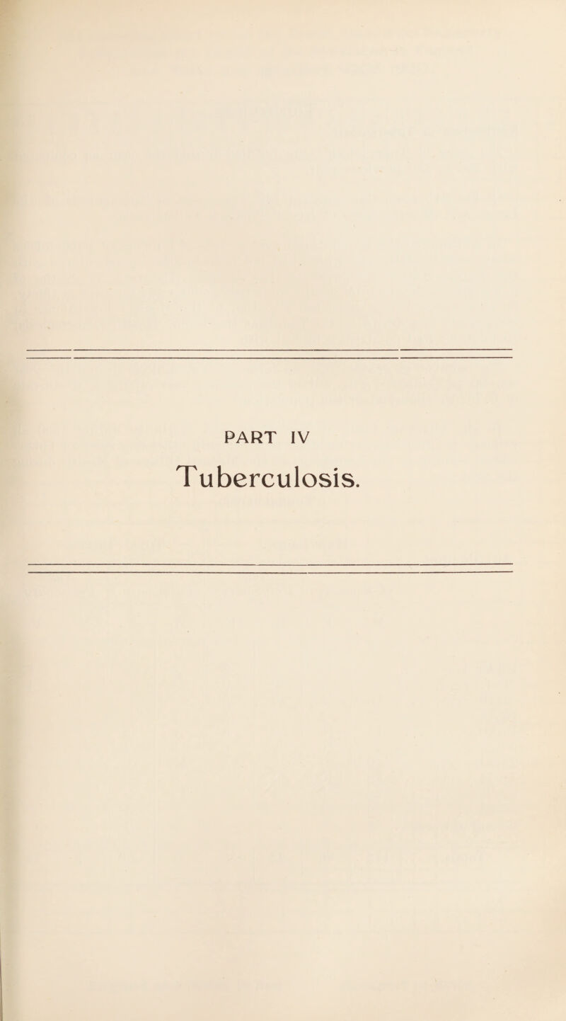 Tuberculosis.