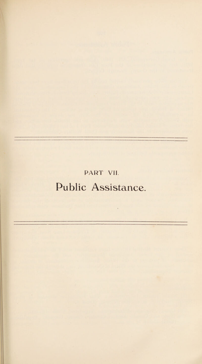 Public Assistance.