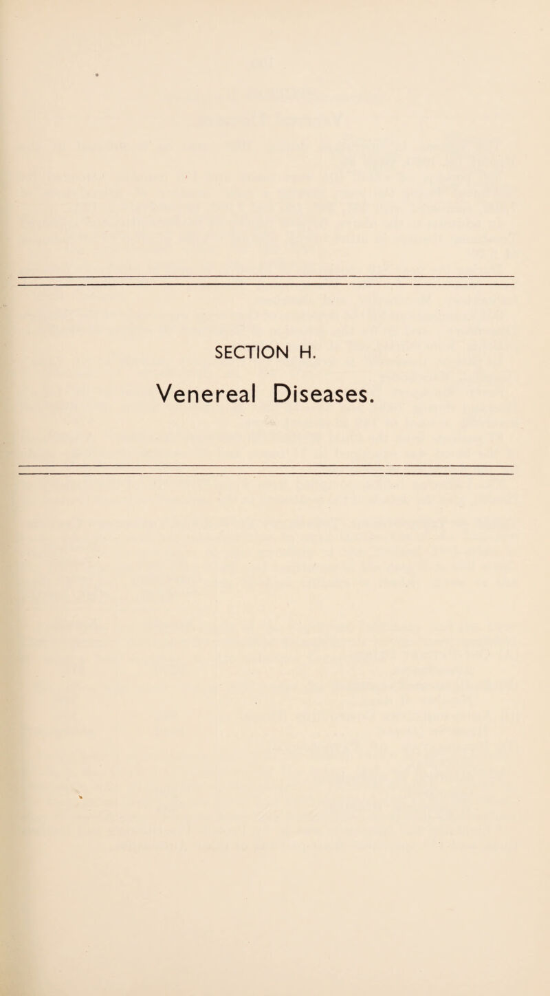 Venereal Diseases.