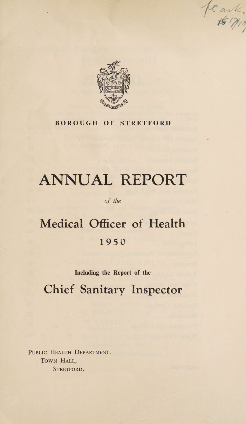 COMPARATIVE TABLE OF LIFE STATISTICS, 1950.