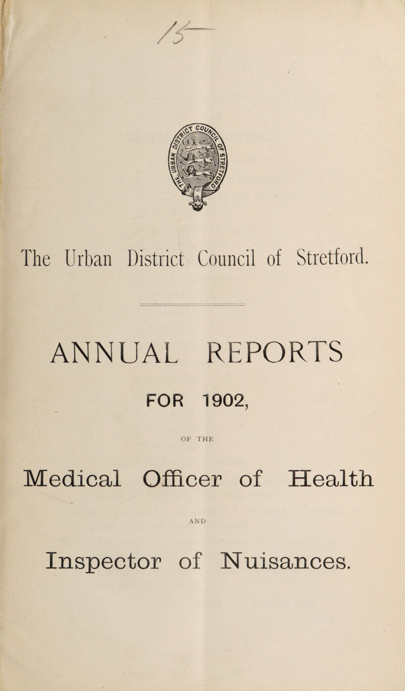 SANITARY COMMITTEE. Mr. T. ROBINSON, J.P., Chairman. ,, J. WILLIAMS, Deputy Chairman. ,, F. W. BATES. ,, E. COLLENS. ,, P. A. ESTCOURT. „ J. FAULKNER. „ W. H. FULFORD. ,, T. JOHNSTON. ,, J. KELSALL. ,, S. LAWTON. „ A. PILKINGTON. ,, W. PLATFORD. „ J ROBERTS. ,, C. H. SENIOR. „ E. TALBOT. „ J. WALTHEW. „ W. WARDALE. Dr. J. WILLIAMS-JONES. WM. JOHN HESLOP, F.R.C.S.E., Medical Officer of Health, 366, Stretford Road, Manchester. ELLIS NUTTALL, Inspector of Nuisances, Sanitary Depot, Empress Street, Cornbrook. R. C. JACKSON, Assistant Inspector of Nuisances, 54, Hamilton Street, Old Traftord. J. P. DUNNE, Assistant Inspector of Nuisances, 57, Fir- wood Avenue, Stretford. GEO. H. ABRAHAMS, Clerk.