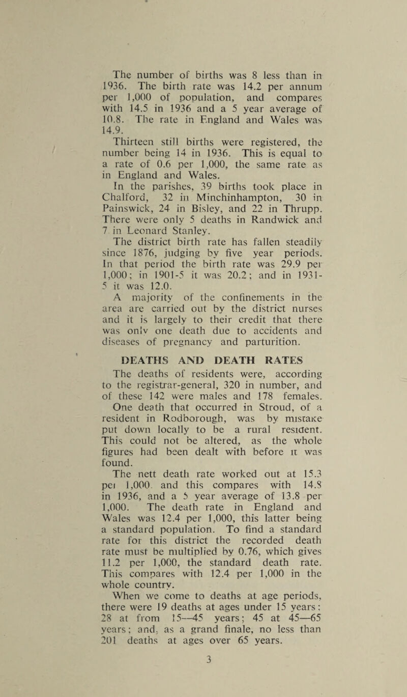 There were 35 houses disinfected after outbreaks of infectious disease. Except in one or two diseases, disinfection of houses is becoming a dead letter in many up-to-date districts. SCHOOLS AND INFECTIOUS CONDITIONS Infectious Diseases Disease No. Whooping Cough. 29 Measles. 102 Chicken Pox. 108 Mumps .. 6 Impetigo. 24 Other Contagious Skin Diseases .... 5 In all there are 27 elementary schools; 8 are on the sewer, but 19 are not within reach of the sewer. Where possible they are all on the water mains, but many of them have to depend on wells for drinking and rain-water for other purposes. It is hoped that before many years are over, drainage and main water supply will be supplied to all the schools. A number of schools are drained into a large cesspool, and W.C.’s are provided, but certain of them still have pail closets. Measles and chicken pox were yairlv prevalent, there being 102 cases of the one, and 108 of the other, reported from the schools. There were 29 whooping cough cases, and only 6 of mumps. The attacks were mild generally, and no fatality ensued. Impetigo was more present than usual, with 24 cases, this disease being prone to attack undernourished children. The daily consumption of milk in the schools should have the effect of doing away with this disease. The use of common towels is also connected with the spread of this complaint, which usually affects sores on the face, and on the legs after falls. One case of scabies was reported and 4 of ringworm, the latter being mild attacks that occurred on the body.