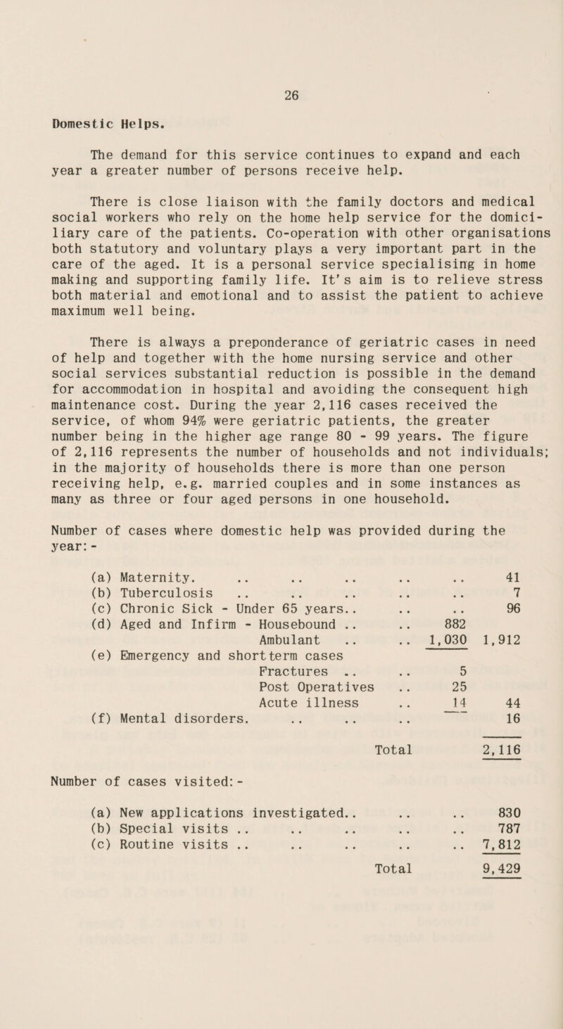 56 Common Lodging Houses. There is only 1 common lodging house in the Borough. The Salvation Army Hostel accommodates 160 lodgers and is structurally sound, clean and in a good state of repair. Below will be found a table showing the conveniences in the Borough at the end of 1968:- Houses, etc., with water-closets and moveable ashbins.. .. .. .. .. .. 70,804 Houses, etc., with ashpits, privies and ashpits, pan privies etc. .. .. .. .. 17 No. of Chemical Closets .. .. .. .. 3 No* of Septic Tanks.. .. .. .. .. 12 No. of Water Closets into Septic tanks .. .. 25 DRAINAGE WORK The following work has been carried out by the Inspectorate during the year. Type of Test Number of Tests Faults Re-tests Final Tests Certificates issued Smoke 777 11 11 118 106 Water 5637 76 76 525 296 TOTAL 6414 87 87 643 402