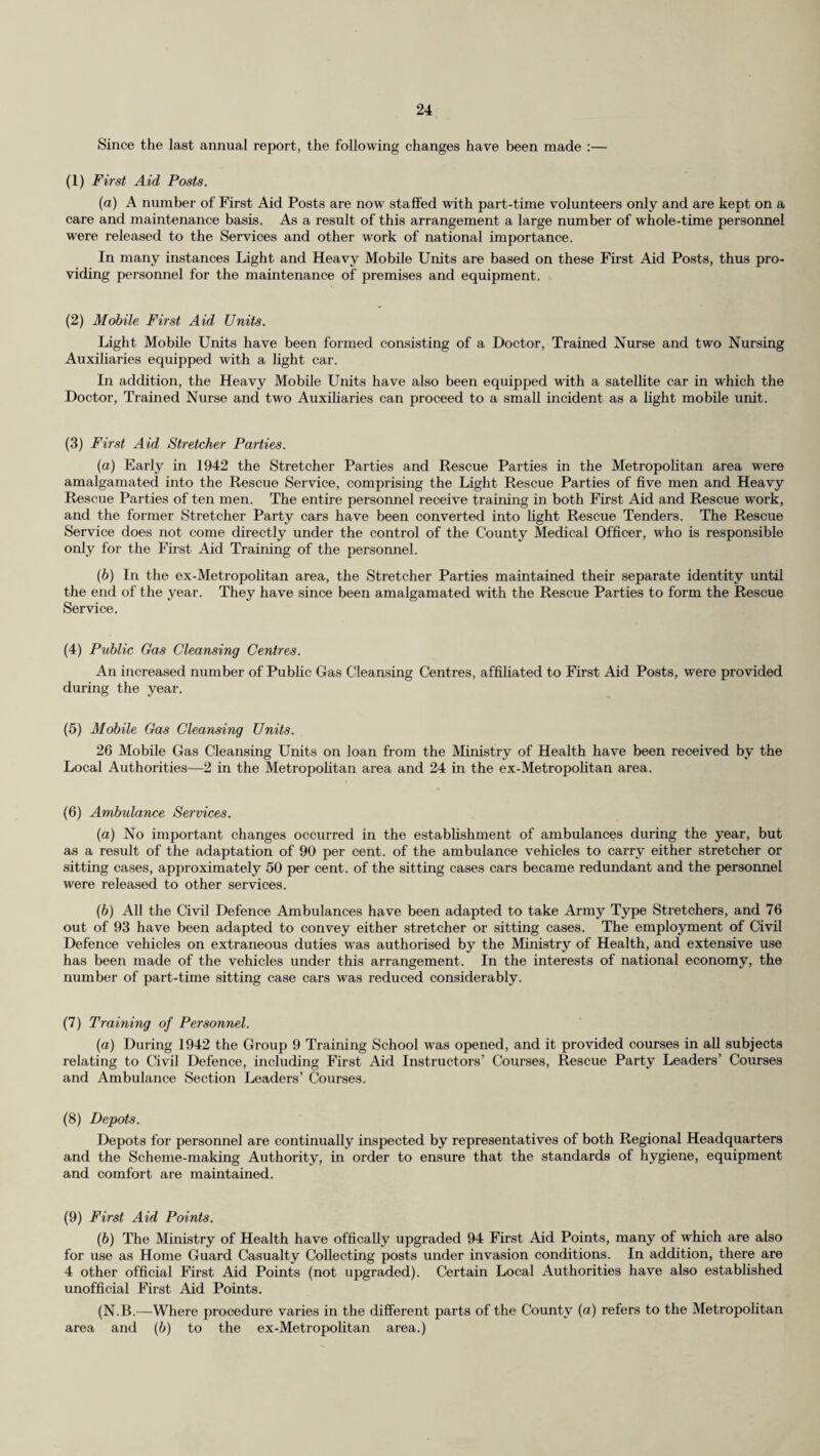 17 (ii) Details of Work Done. In-Patient Treatment. Detailed figures of the work done during 1942 are given in the following table 1942. | Botleys Park. Cumberland House Dorking Effingham, The Lodge Epsom Farnham Guildford, Warren Road Kingston Kingston C.R.I. Redhill Redhill, St. Anne’s Richmond, Grove Road St. Helier Shabden Park Woking War Totals 1. Total No. of admissions 6,928 399 2,457 6 5,738 2,039 5,468 8,039 48 5,778 138 1,468 322 3,433 23 2,143 44,105 2. Total No. of deaths... 133 168 210 1 666 207 537 725 13 557 40 210 18 156 3,963 3. Total No. ot discharges 6,905 244 2,257 6 5,032 1,845 4,991 7,227 35 5,170 146 1,183 3,054 10 2,045 40,150 4. Average duration of stay of patients included in 2 and 3 above :— (a) Under four weeks 4,407 227 1,956 1 4,734 1,583 4,590 6,419 4 4,568 49 975 2,566 1 1,494 33,574 (b) Four weeks and under thirteen 2,492 124 391 1 736 375 757 1.289 5 949 37 369 644 1 557 8,727 5. (c). Thirteen weeks or more 641 61 120 50 228 94 181 244 39 210 58 161 54 26 80 2,247 No. of surgical operations ... 2,261 — 350 — 1,203 697 688 3,690 _ 1,081 133 1.300 971 12,374 6. No. of maternity beds — — 30 — 57 8 67 52 _ 60 _ 6 34 314 7. No. of maternity cases admitted ... — — 575 — 1,307 244 854 1,351 _ 957 164 233 5,685 8. No. of live births — — 558 — 1,167 244 692 1.102 _ 914 158 160 4’995 9. No. of cases notified as :— Puerperal fever _ 10. Puerperal pyrexia — — 6 — 30 16 6 29 14 9 117 No. of maternal deaths — — 1 — 6 2 5 2 3 19 11. No. of fcetal deaths :— (a) Stillborn 15 44 12 29 53 41 4 9 207 (b) Within 10 days of birth 10 — 23 7 11 37 — 43 — 1 — — 132 These figures include cases admitted under the Emergency Hospitals Scheme as well as Surrey civilian sick. The total admissions for the year 1942 were 44,105, as compared with 40,242 in 1941, an increase of 3,863. The total number of maternity beds increased from 265 in 1941 to 314 in 1942. The bulk of this increase occurred at St. Helier Hospital, where 34 maternity beds were put into use during the course of the year ; and at Warren Road Hospital, Guildford, where the number of maternity beds available was increased from 55 to 67. The number of maternity cases admitted increased from 4,299 in 1941 to 5,685 in 1942. The increase in the number of surgical operations is noteworthy : in 1941, 8,572 operations were performed ; in 1942 the figure had increased to 12,374. Tuberculosis. Particulars of the cases dealt with in County Hospitals during 1942 are given below :— Classification. Admitted during the Year. Discharged during the Year. Died in Hospital. In Hospital on December 31st. No. of patients suffering from Males ... 304 192 112 58 Pulmonary Tuberculosis Females 242 173 64 53 admitted for treatment Children 16 11 3 5 Totais ... 562 376 179 116 No. of patients suffering from Males ... 38 27 8 5 Non-Pulmonary Tuberculosis Females 44 34 6 8 admitted for treatment. Children 29 26 8 3 Totals ... 111 87 22 16 GRAND TOTALS 673 463 201 132 Out-Patient Treatment and Ante-Natal Clinics. The number of persons seen and the attendances made in 1942, as compared with 1941, are given below :— 1941 1942 Out-Patient. ACUnfcstal Out-Patient. Ante-Natal Clinics. No. of persons seen... No. of attendances ... 17,573 60,690 <1 to COM to oo ^ 27,738 97,826 3,429 17,032