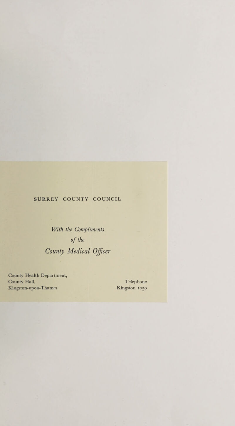 18 WORK OF THE COUNTY HEALTH DEPARTMENT. Details of the work of the department are given in the subsequent sections of the Report. There are, however, four matters which I would like also to refer to here, either because they were of special importance or because they were new developments. Capital Building Programme. The County Council are required to submit for the Minister’s approval each year a provisional programme of Capital Building works which they plan to undertake in the ensuing financial year. The following is a list of such projects submitted in previous years which have been completed or are in the course of erection since my last Report :— Project. Purpose. Present Position. “ Everleigh,” Addlestone Botley’s Park, Chertsey Welfare Centre/School Clinic... Completed November, 1954. Main Ambulance Station Completed August, 1954. Grand Drive, Morden Welfare Centre/School Clinic Work in progress. Hill House, St. Helier Main Ambulance Station Work in progress. L.C.C. Estate, Merstham Welfare Centre/School Clinic... Completed November, 1954. Stonecot Hill, Sutton Welfare Centre/School Clinic... Work in progress. Woking Ambulance Sub-Station Suitable existing premises purchased. During the year the Council were informed by the Ministry that as they were committed to schemes on which building had already started costing some £70,000 in the current financial year, it would be imlikely that any new clinic schemes would receive approval before the beginning of the financial year 1955-56. Following discussions with officers of the Ministry, the Council were informed that subject to consideration of the need, building details and cost in each case, they could go forward with four clinic schemes at Amity Grove, Wimbledon ; Between Streets, Cobham ; Junction of Green Wrythe Lane and Middleton Road, Carshalton, and Chaldon Road, Caterham-on-the-Hill, in readiness for the building work to commence at the beginning of the financial year 1955-56. When later in the year the Ministry requested the submission of the Council’s Building Pro¬ gramme for 1955-56, they made it clear that any schemes submitted would not be likely to start in the financial year unless they were of special mgency or sufficiently well advanced to be submitted with full details. The Ministry asked at the same time for the Council’s Building Programme for the financial year 1956-57. In view of all the circumstances the Council decided to include in their Programme for 1955-56 the four clinics mentioned above and also, on the grounds of urgency, the clinic project at Pollards Hill, Mitcham, together with two Ambulance Sub-Station proposals which are of sufficient urgency and have reached the stage necessary to satisfy the Ministry’s requirement. The complete Pro¬ gramme, as submitted to the Ministry, is shown below with the present position of each project:— Project. Purpose. Present Position. Amity Grove, West Wimbledon Between Streets, Cobham Junction of Green Wrythe Lane and Middleton Road, Carshalton Welfare Centre/School Clinic... Welfare Centre/School Clinic... Welfare Centre/School Clinic... Proceeding to tender stage. Proceeding to tender stage. Proceeding to tender stage. Pollards Hill, Mitcham Welfare Centre/School Clinic... Sketch plans and estimates being prepared. Chaldon Road, Caterham-on-the-Hill Welfare Centre/Sehool Clinic... Sketch plans and estimates being prepared. Haslemere Ambulance Sub-Station Sketch plans and estimates being prepared. Walton Lodge Estate, Banstead Ambulance Sub-Station Sketch plans and estimates being prepared. In addition, the Comicil submitted the following projects for 1956-57, which were selected from those projects submitted in previous years and still outstanding. Welfare Centres/School Clinics. Manor Drive, Malden. Molesey. Victoria Road, Horley. Walton Lodge Estate, Banstead. This programme did not include the proposal to erect a joint Library/Welfare Centre/School Clinic at Morden Road, Morden, as it was hoped that this work could be carried out by the Education Committee, with a subsequent apportionment of cost.