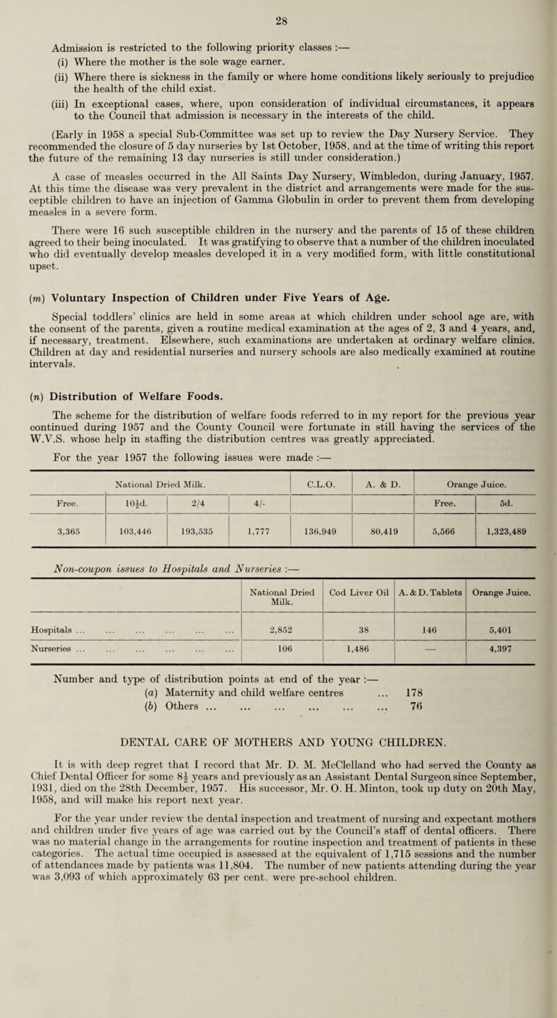 14 ADMINISTRATIVE COUNTY OF SURREY—continued. CAUSES OF DEATH AT DIFFERENT PERIODS OF LIFE, 1957—continued. The causes of all deaths during 1957 are classified in age groups for the aggregate of urban districts and for the aggregate of rural districts in the following table :— Causes of Death. Sex Aggregate of Urban Districts. All Ages 1- 6- 23. Pneumonia 24. Bronchitis 319 384 389 178 17 16 15- 25- I 45- 65- 75- 15 6 51 36 117 18 81 77 145 35 144 242 120 115 Aggregate of Rural Districts. All Ages 0- 1- 5- 39 45 25 11 15- | 25- 45- 65- 75- 20 31 25. Other Diseases of Respira¬ tory System 66 36 24 5 17 6 18 22 26. Ulcer of Stomach and Duo¬ denum 97 31 36 3 30 9 31 19 27. Gastritis, Enteritis and Diarrhoea 28 48 11 23 28. Nephritis and Nephrosis .. 63 32 11 5 24 7 12 6 14 12 29. Hyperplasia of Prostate 94 20 65 30. Pregnancy, Childbirth, Abortion 13 10 31. Congenital Malformations 56 33 28 12 9 32. Other Defined and Ill-defined Diseases 537 678 131 72 7 10 29 31 85 122 104 113 167 322 80 86 20 39 33. Motor Vehicle Accidents ... 86 37 21 6 15 3 16 9 19 11 12 9 34. All Other Accidents 113 125 17 6 25 25 14 22 35 67 15 16 35. Suicide 64 64 19 17 33 35 36. Homicide and Operations of War