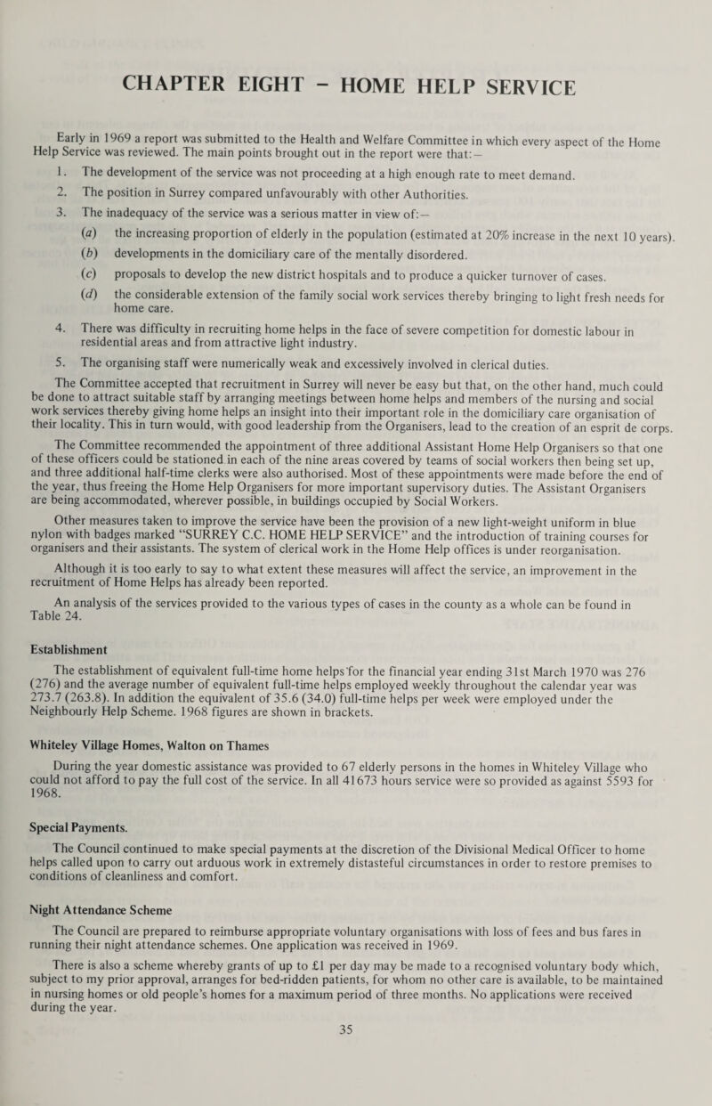 CHAPTER ELEVEN - ENVIRONMENTAL HEALTH MILK AND DAIRIES The Milk (Special Designation) Regulations, 1963-65 The County Council is the Authority for the implementation of the above Regulations in ten County Districts. An arrangement was instituted, many years ago, when there was a transfer of functions under new regulations, whereby Public Health Inspectors in these districts have carried out inspection and sampling duties, with appropriate financial adjustments. This arrangement continued satisfactorily during 1969 and close liaison has been maintained between the Authorities concerned. Two milk pasteurising establishments closed during the year, and one licence to bottle Untreated (raw) milk was relinquished. There are now no pasteurising or sterilising establishments in our part of the County. The increase in the number of licences granted for Ultra Heat Treated milk was maintained. This “Long Life milk is gradually taking up an established position alongside sterilised milk as a “convenience” item, especially where there are problems concerning regular daily delivery of fresh milk. The following table shows the number of different types of dealers’ licences which were still in force at the 31st December, 1969, in districts for which the County Council is the Food and Drugs Authority. Type of Dealers Licence In force Dec. 1968 New Licences Relinquished In force Dec. 1969 Pasteurising Plants 2 - 2 - Farm Bottled or Packed Untreated 3 — 1 2 Prepacked Pasteurised 201 15 2 214 Sterilised 98 5 1 102 Ultra Heat Treated 65 17 1 81 Untreated 63 7 2 68 Total 467 Under the Regulations all hcences will expire on 31st December, 1970. It is expected that they will then become renewable for a further period of five years. Sampling in respect of Dealers’ Licences The total number of samples taken, to ascertain whether the Regulations are being complied with, was 660, compared with 851 in 1968. There were 22 sample failures, all of them in respect of the Methylene Blue test, which is a check on the keeping quality of the milk. This indicates that there were no failures on the part of the processing plants but that the faults were in the chain of distribution. Sixteen related to Pasteurised milk and the remaining six to Untreated milk. Ot the unsatisfactory Pasteurised samples in nine cases no reason for failure could be ascertained after due inquiry and subse¬ quent samples from the same source have proved satisfactory. There were six cases where late deliveries and inadequate storage conditions accounted for failures. Staff difficulties were blamed for two cases involving sales of Pasteurised milk from retail shops and in one of these the licence was subsequently relinquished. Management difficulties were the reasons ascribed to two failures of Untreated milk samples from a farm situated outside the County boundary. Supplies are no longer retailed in the County from this source and it is understood that all milk produced at this farm is now sent for pasteurisation. There were three other failures of Untreated milks where no specific reason could be found. Samples taken from the same suppliers have since proved quite satisfactory. A statement showing the full results of sampling during 1969 is given below: — Class of Milk No. of Samples Appropriate Test No. of Samples * Void Passed Failed Pasteurised 489 Phosphatase 489 — - Methylene Blue 472 16 i Sterilised 65 Turbidity 65 — Untreated 59 Methylene Blue 52 6 i Ultra Heat Treated 47 Colony Count 47 — — O * Samples are void for the Methylene Blue Test if the overnight shade temperature exceeds 65 F. 42