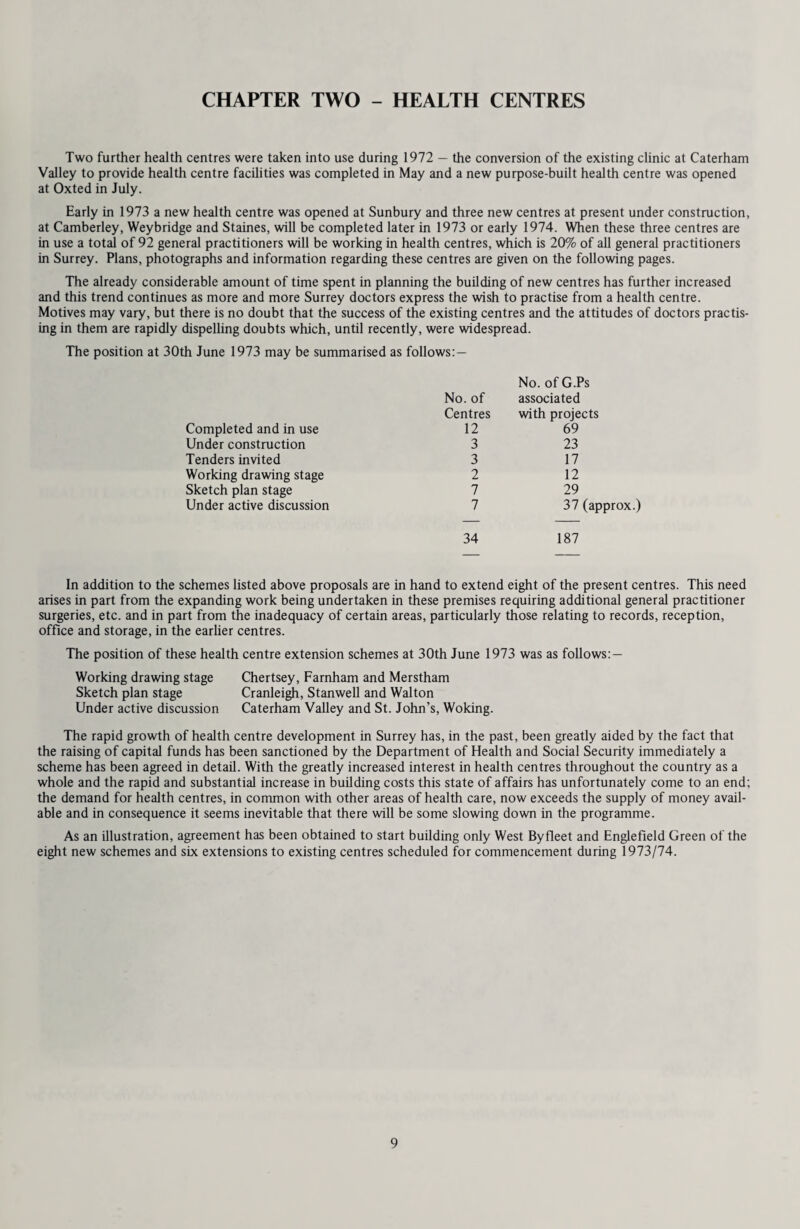 AMBULANCE SERVICE 1888-1973 The development of the community health services is exemplified by a comparison between the ambulance service existing at the time of the report of Surrey’s first medical officer of health and the modern fleet shown in this final report. 41 MS