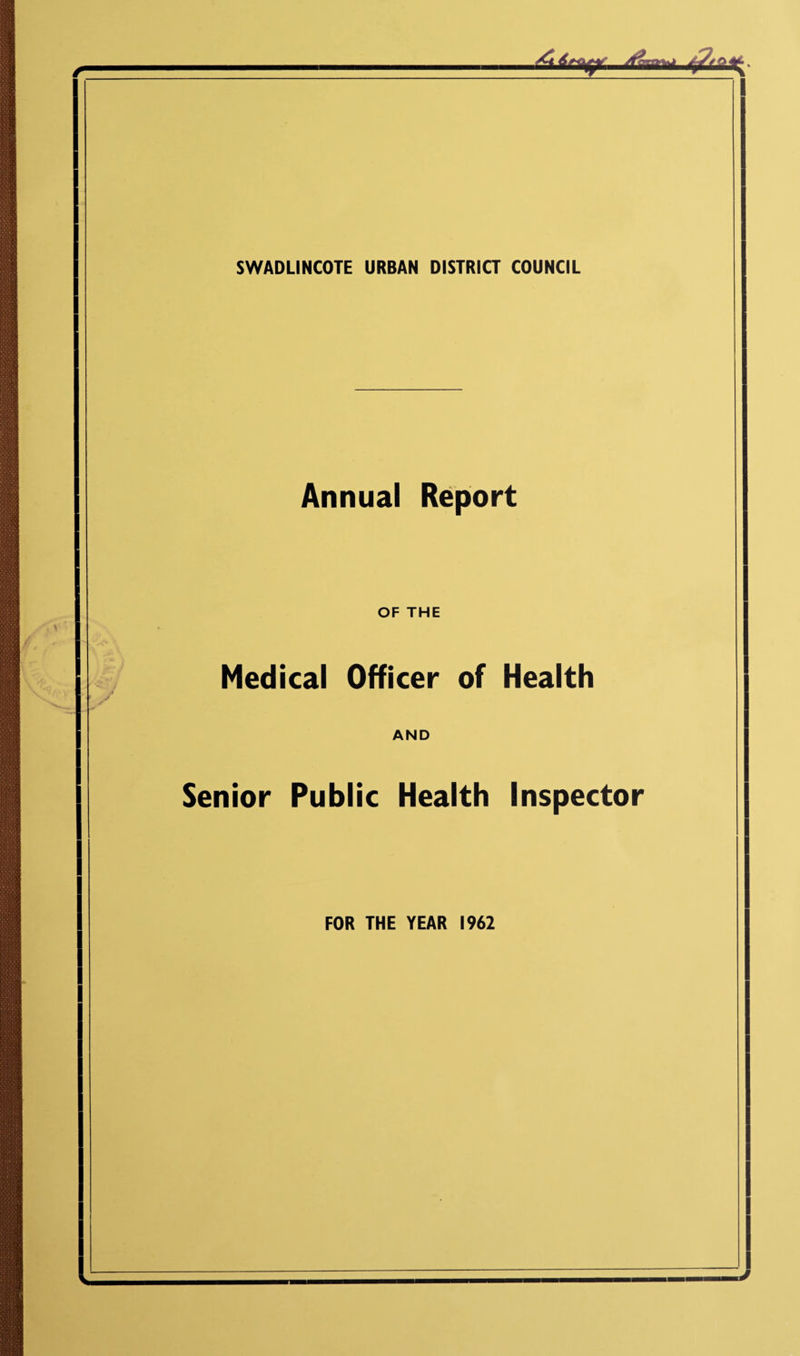 PUBLIC HEALTH DEPARTMENT Medical Officer of Health. MALCOLM ALLAN. M.B., Ch.B., D.P.H. -0O0- Senior Public Health Inspectoi and Housing Officer (Also Inspector under the Shops Act) DAVID HENRY BRADBURY, D.P.A., M.A.P.H.I, -0O0- Additional Public Health Inspector . P.R. Bramley. M.A.P.H.I. Senior Clerk . Mr. R.J. Lakin. Part time Clerical Assistant . Mrs. V. Dennis. (Prom 30th April, 1962*) -0O0- MEMBERS OF THE COUNCIL. (Up to April,1963-) Chairman: Mrs. M. E. Hardy. Vice Chairman: Councillor F. A. Travis. Councillors:- W.Lord. J.C.Moulson. J.W.Miller. ¥.Flowers. W.H. Whitehead. J.W.Briggs. E.C.Clamp. C.Shipton. T.H.Edwards. W.Heape. J.Stretton. Rev. S.Crawford. W.Brealey.J.P. G-.C.Holmes. A.J.Hough. A.Whittaker. -0O0-