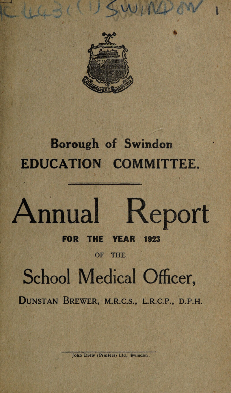 The condition of the School Medical Service in Swindon is such that it lends itself to research and development to a somewhat unusual degree. The attitude of the inhabitants of the town towards the service ; the appreciation which they show for the benefits obtainable from it ; and their general desire to see the service develop to give them the maximum benefit obtainable ; act as a stimulant to its development, making it possible to keep individual children under constant and prolonged observation, and so relieving the work of research of some of its greatest diffi¬ culties. The School Medical Officer being also Superintendent of the Infectious Diseases Hospital, which now admits a large proportion of the acute diseases-of childhood, is enabled to follow the child, not only in health, but through the process of acute infection ; and as he is also the Clinician to the Child Welfare Centres, he can follow the life history of the majority of the children from birth into adolescence. He therefore possesses the essentials of following through and interpreting conditions which, if seen as isolated phenomena, often appear to be meaningless, but which judged in relation to past history and development bear meanings of far reaching consequence. In conclusion of this subject it may be stated that without due optimism and with all consideration of the failures and disappointments of the past, there is every in¬ dication that if we work hard with the full exercise of our powers and imagination; with full utilization of all scientific progress; m complete collaboration with each other ; and with well developed means for the diffusion of the knowledge of the work performed by each observer, the time will come, and that shortly, when the health of the child can be guaranteed with certainty. MEDICAL INSPECTION. The classes of children submitted to systematic medical and dental inspection were similar to those of past years, namely, ‘ Entrants/ c Leavers,’ and ‘ Intermediates ’ (children born in the year 1914) for Medical Inspection and children born in the • year 1915 for Dental Inspection. In addition to systematic in¬ spection, all defective and ailing children are examined at frequent intervals. During the course of the year about 50% of the children attending the elementary schools are examined and about one third of them receive treatment. The system of medical inspection in vogue covers the whole ground pretty thoroughly, and does not allow any defect of importance to escape detection. ARRANGEMENTS FOR MEDICAL TREATMENT AND RESULTS OF TREATMENT. The additions and alteration to the premises which were taken in hand at the end of the year will enable the clinical work to be