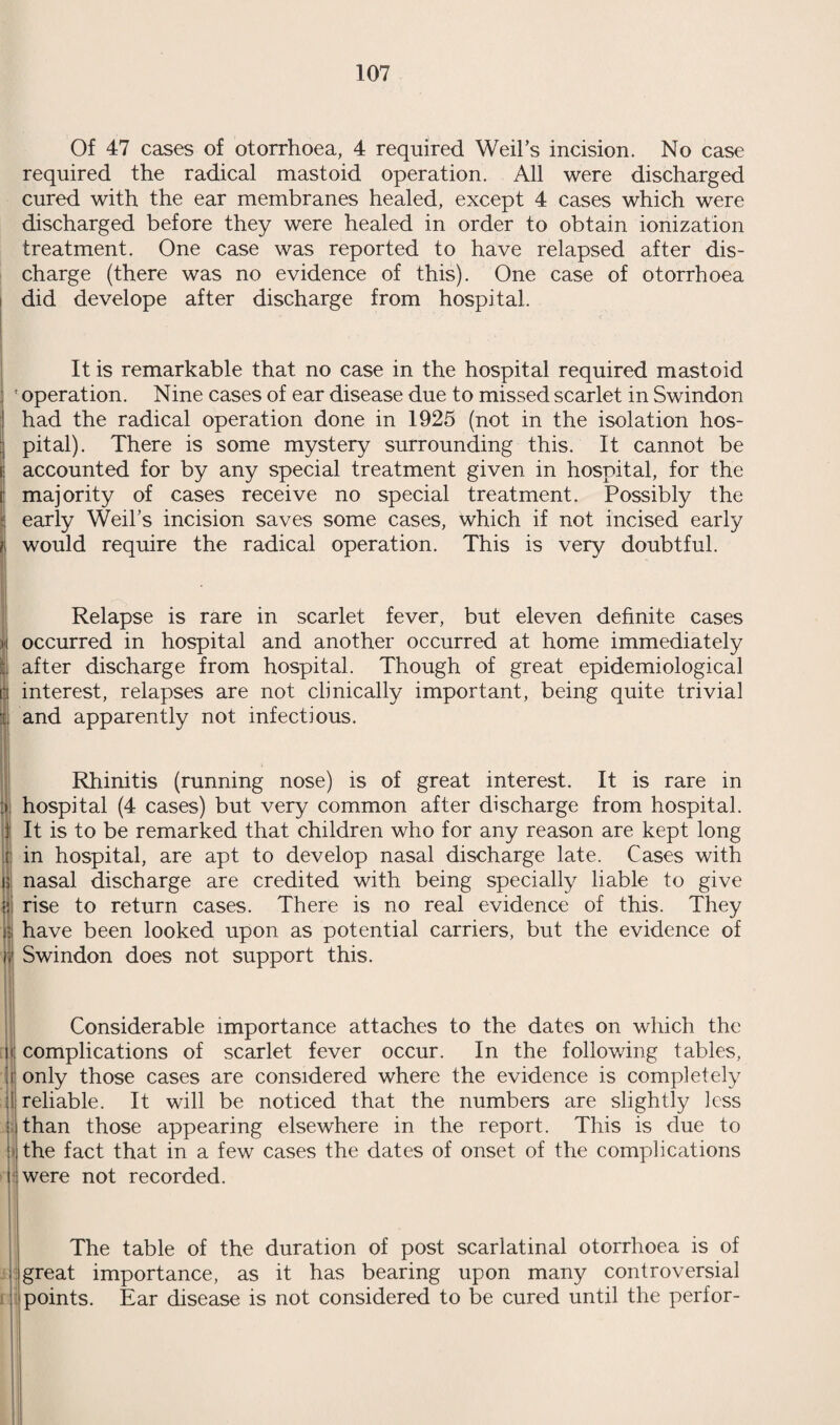 46 Annual Statistics relating to Maternity Hospital—Continued. I (11) No. of foetal deaths (Still¬ born or within 10 days of birth) and their causes—and the re¬ sults of the post-mortem exa¬ mination if obtainable. 10 Stillbirths :— 1 Presumed intercranial haemorr¬ hage. Transverse position. Mother severe post-partum haemorrhage. 1 Premature. Transverse presenta¬ tion. 1 Obstructed labour. Stillbirth not satisfactorily explained. 1 Breech presentation with extended legs. 1 No obvious cause. 1 Transverse presentation. Adherent placenta. 1 Breech with extended legs. Con¬ tracted pelvis. 1 Obstructed labour. 1 Transverse presentation. 1 Birth occurred in a Taxi just out¬ side the hospital. Baby born in a caul. Deaths under 10 days. 1 Lived one day. Premature 28 weeks. Weighed lib. 14oz. 1 Lived 4 hours. Premature 38 weeks. Weighed 31bs. 6oz. 1 Lived 2 days. Post mature. No obvious cause of death. 1 Lived 5 hours ; twin ; premature 28 weeks. Weighed 31b. 12oz. Presumed congenital heart. 1 Lived 3 days. Post mature; no obvious cause of death. 1 Lived 6 days. Infection of the navel and erysipelas. 1 Lived 10 hours. Premature 26 weeks. Weighed 2|lbs. 1 Lived 16 hours. Congenital in¬ fluenza. The mother died of influenza on the next day. 1 Lived 1 day. Premature 7 months. Haemorrhage from the rectum. Cause doubtful. Deaths of Infants over 10 days of age. 1 Lived 12 days. Premature 26 weeks. Weighed 31bs. 2oz. Died in con¬ vulsions. 1 Lived 14 days. Uncontrollable haemorrhage from the navel. Con¬ genital syphilis. The blood o 1 this child had retained its embryonic character.