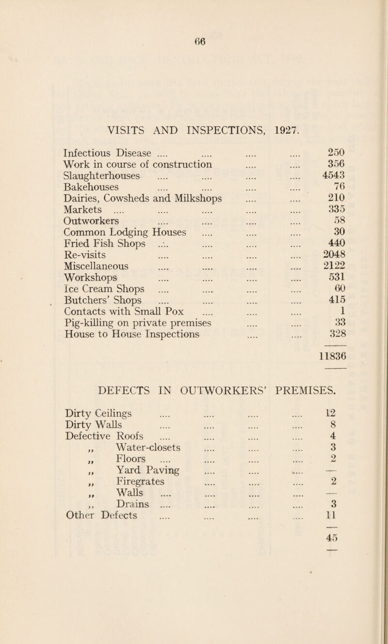 To the Chairman and Members of the Public Health Committee. Ladies and Gentlemen, The health of Swindon, which had been unusually good during 1926, was rudely shaken by an epidemic of influenza which started somewhat • abruptly about the 15th January, 1927, reached its peak on the 24th and collapsed with remarkable suddenness on the 15th February. Unlike most previous visitations of in¬ fluenza, that of 1927 left little behind it, and immediately the epidemic was over, the health of the Town returned to the satis¬ factory condition that had ruled previously. The Spring was unusually healthy, but in June two causes for anxiety arose ; the first, the prevalence of pneumonia of the epidemic type, which is not uncommon at the end of dry Springs ; and the second, a brisk rise in notifications of puerperal pyrexia. Neither of these occurrences was in any sense alarming. Towards the end of August a group of cases of pneumonia of obscure epidemiological bearing was admitted into Gorse Hill Hospital from Swindon and the surrounding districts. To this group of cases can be assigned, directly or indirectly, the chief troubles of the year under review. This matter will be dealt with more fully in the chapter on infection. Here it will suffice to say that the public health record of a town is a history which is con¬ tinuous and in which the various events are intimately connected with those which go before and those which follow. The bearing of this becomes apparent when it is realized that though there was much threatening the town, particularly in the latter half of the year, nothing came to a head and the record is one of unexampled healthiness. We are only at the beginning of the understanding of the natural history of disease. The application of biometry, which is the scientific measurement of biological statistical evidence, enabling 'us to correlate biological factors with accuracy ; the researches of modern physiology, now dominated by the philosophy of evolution and relativity ; and the practical study of epidemio¬ logy by experiment and universal charting ; are modifying our ideas of the nature and distribution of disease to an extent so great, ‘that of the theories and practices of the last century, but little remains unaltered. Until recently, diseases have been considered, with but few exceptions, to be individual isolated phenomena and the human body as an entity which can be definitely cut apart from its environment. These ideas we now know to be erroneous. The body cannot be separated from its environment, and its physiological functions, and the disturbances to which these functions are subject, are events in the progress of organic
